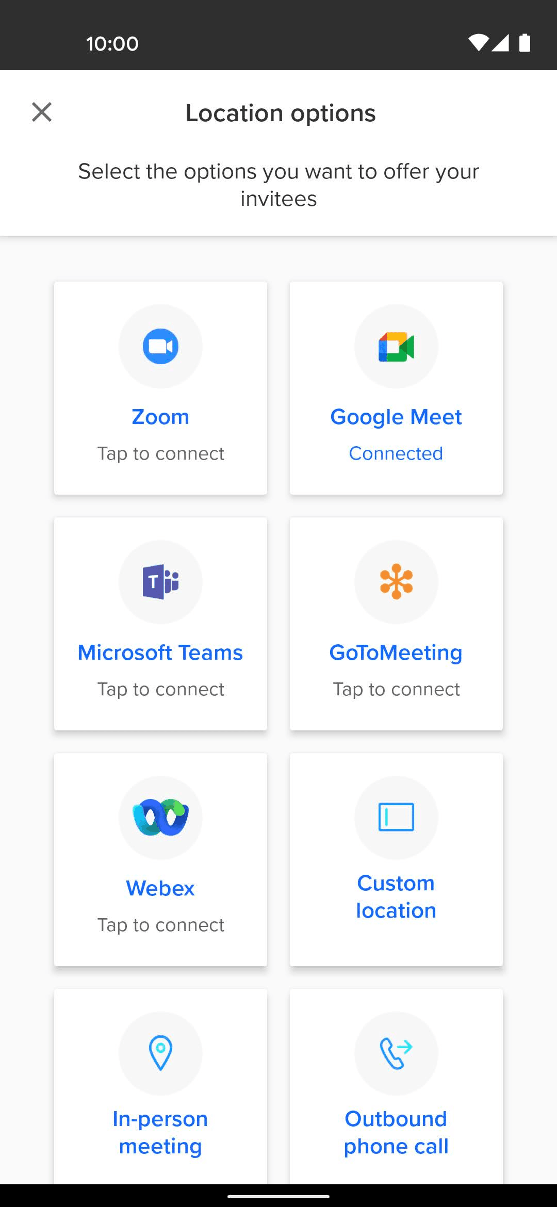 Calendly Android Business interface screenshot 20