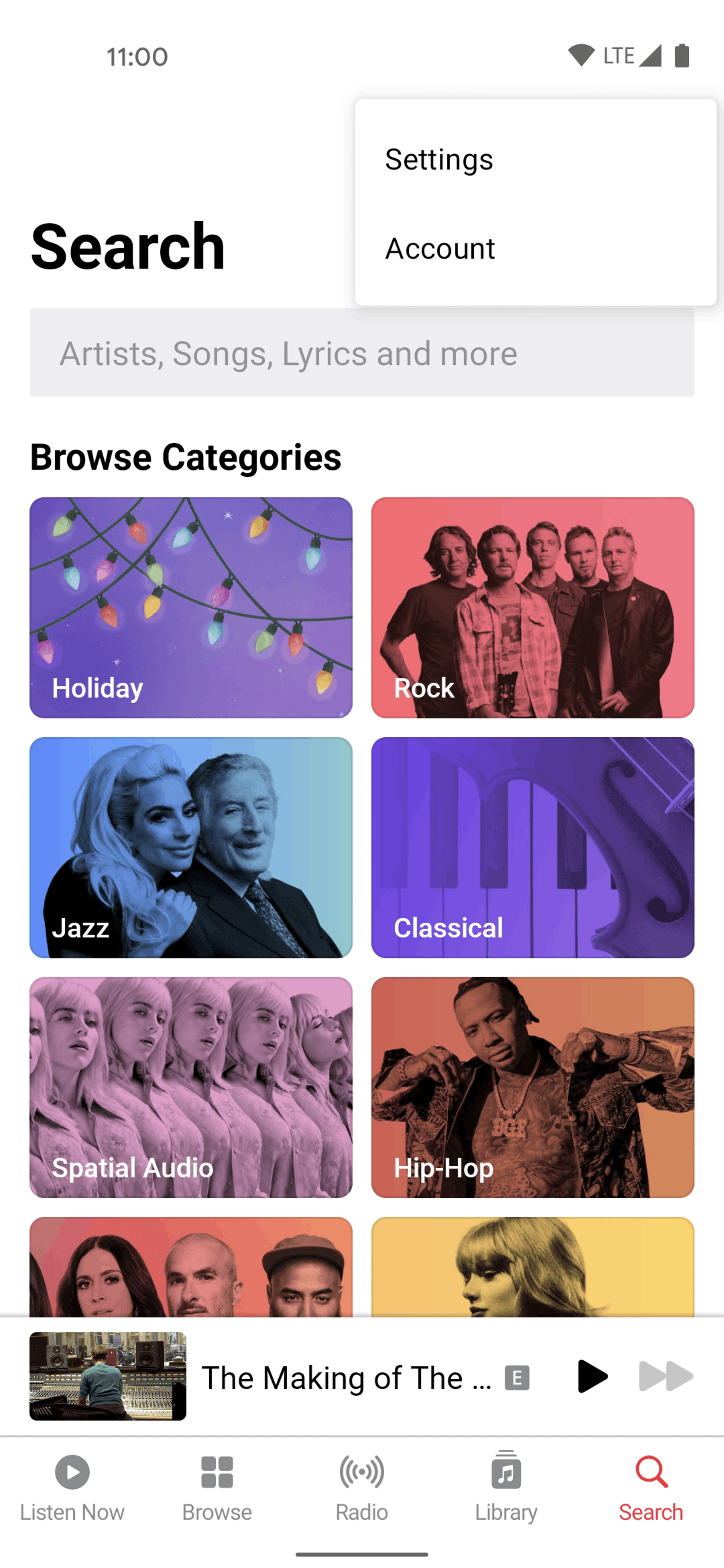 Apple Music Android Music & Audio interface screenshot 2
