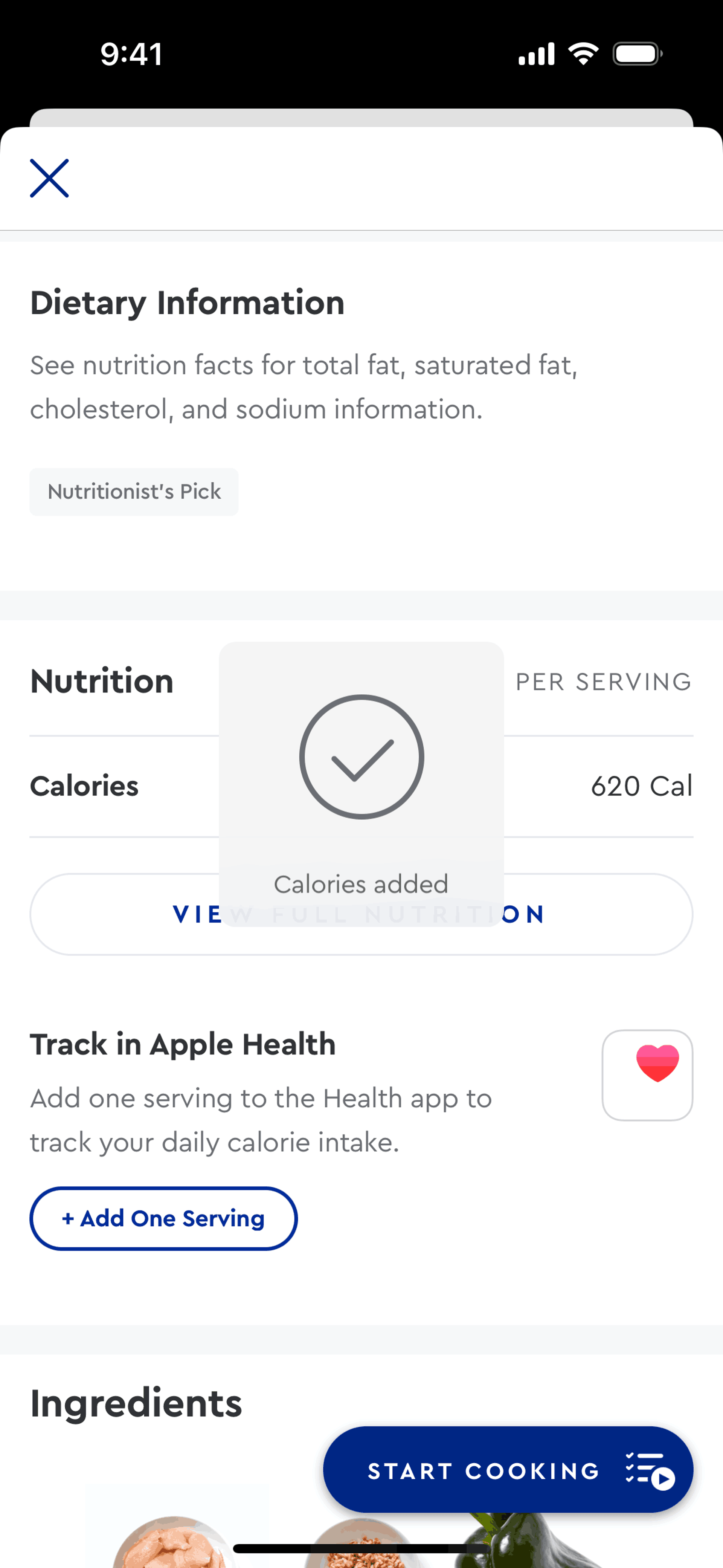 Blue Apron iOS Shopping interface screenshot 15