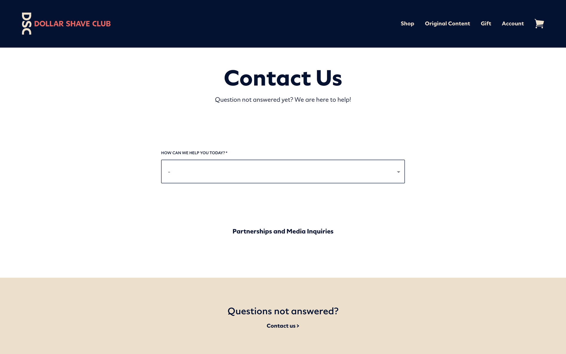 Dollar Shave Club Web Lifestyle interface screenshot 24