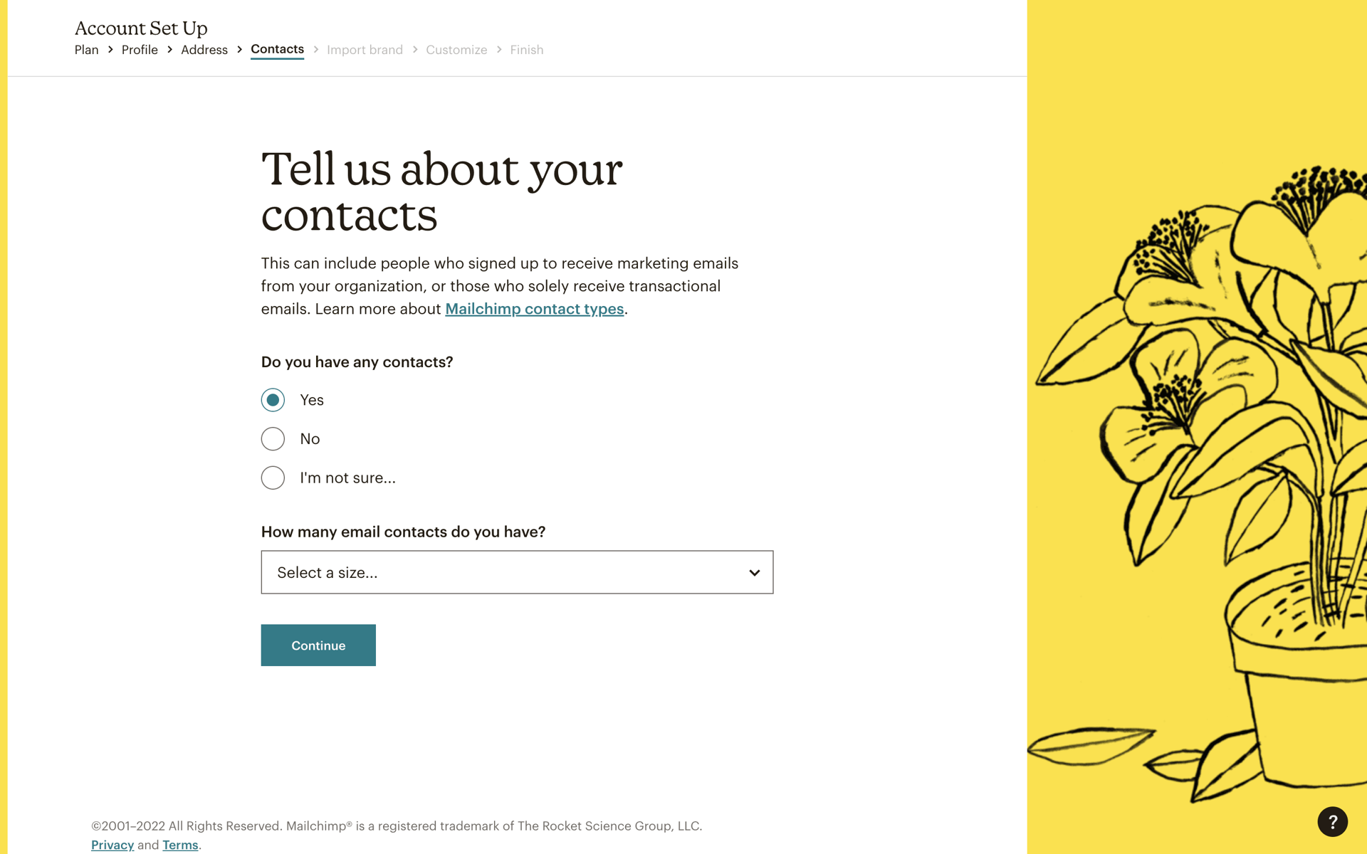 Mailchimp Web Business interface screenshot 19