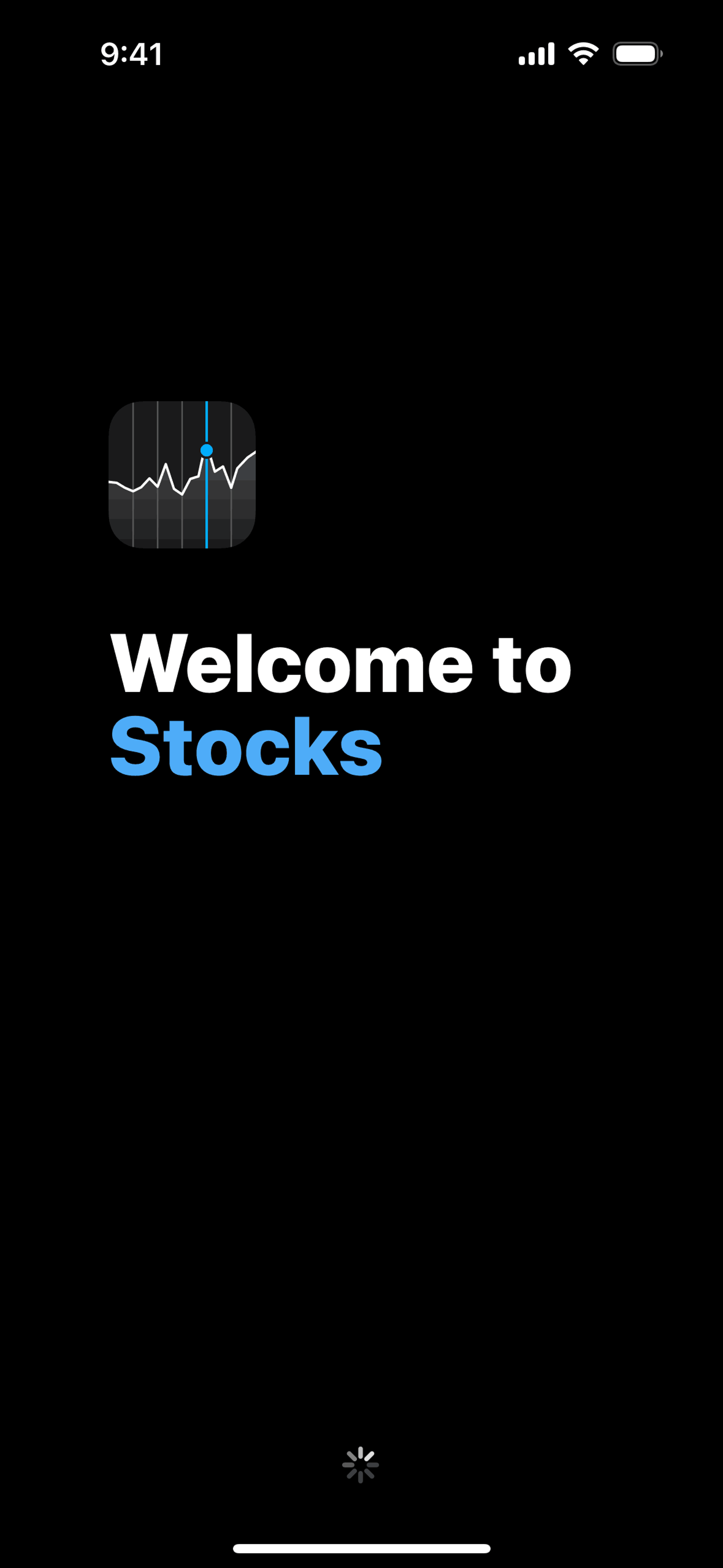 Stocks iOS Finance interface screenshot 1