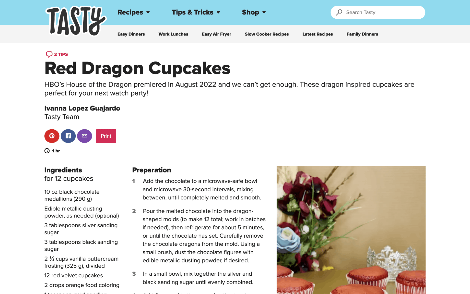 Tasty Web Food & Drink interface screenshot 9