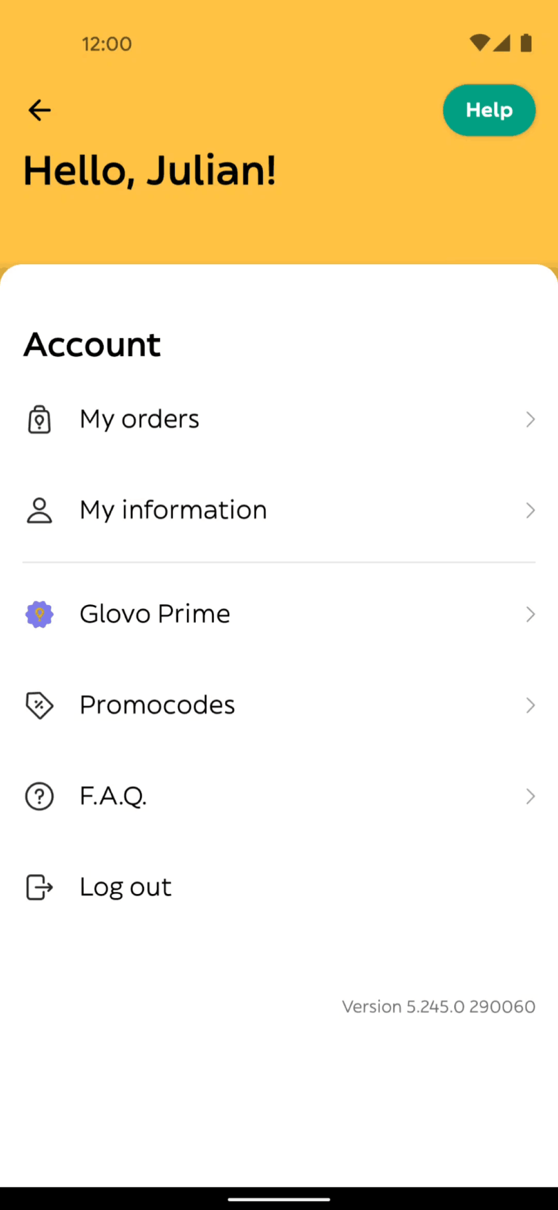Glovo Android Lifestyle interface screenshot 9
