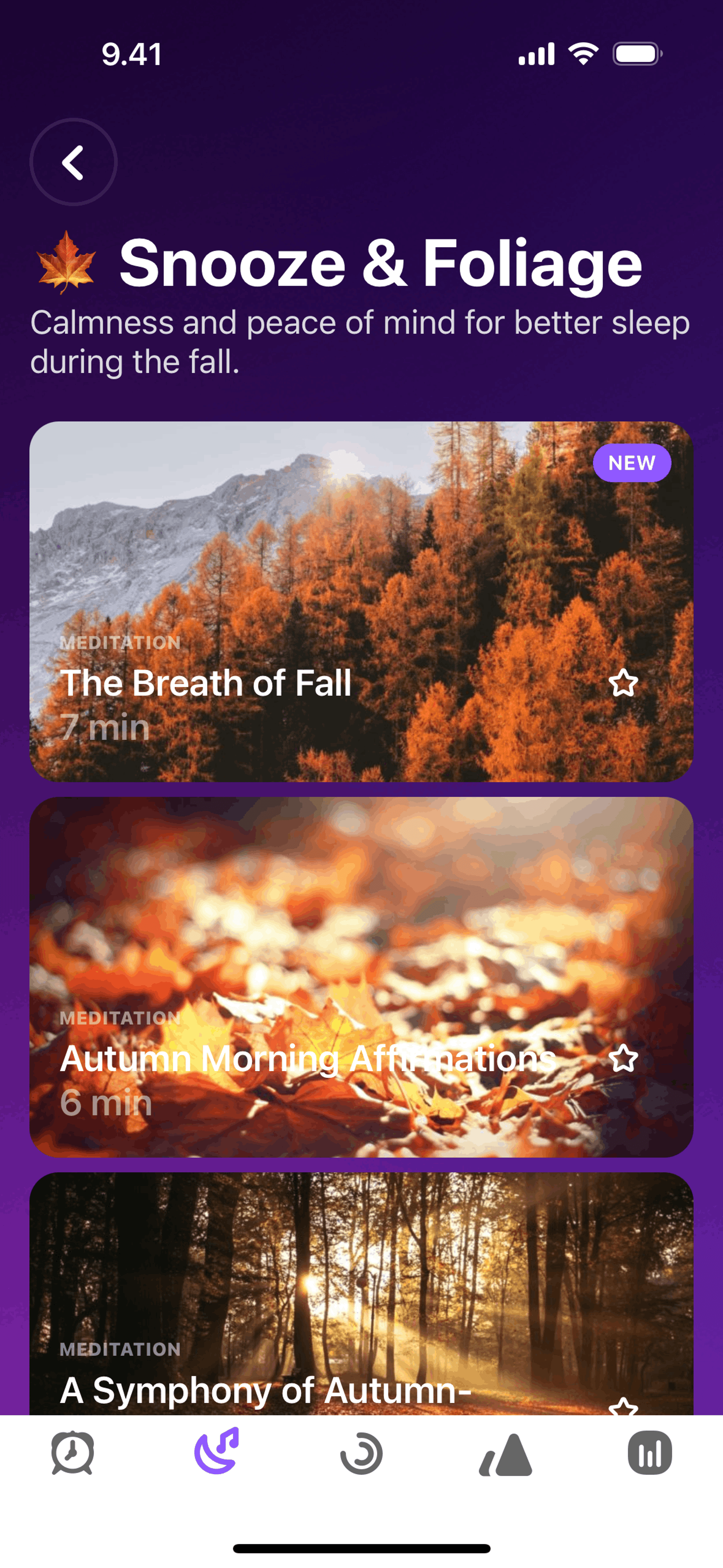 Pillow iOS Health & Fitness interface screenshot 15
