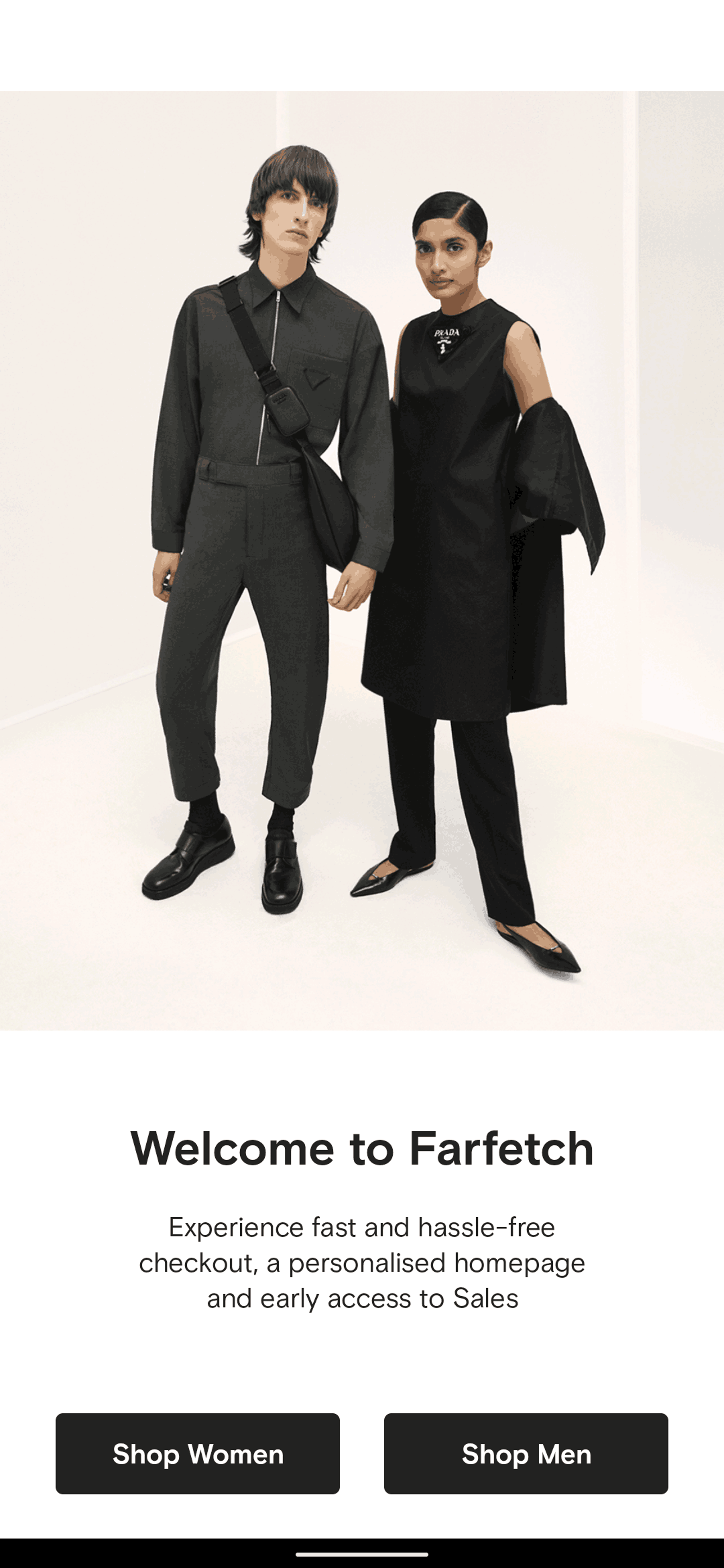 FARFETCH Android Shopping interface screenshot 2