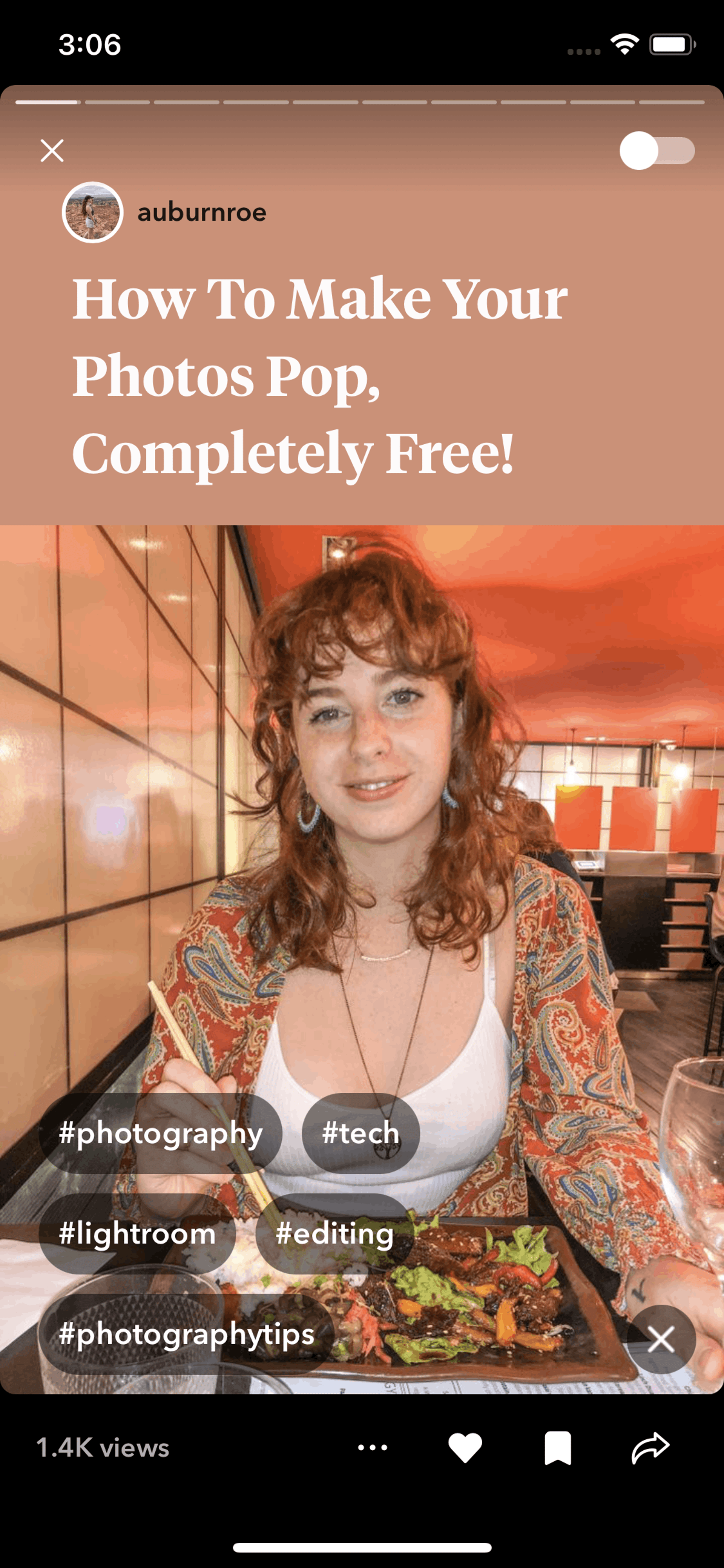 Jumprope iOS Photo & Video interface screenshot 18