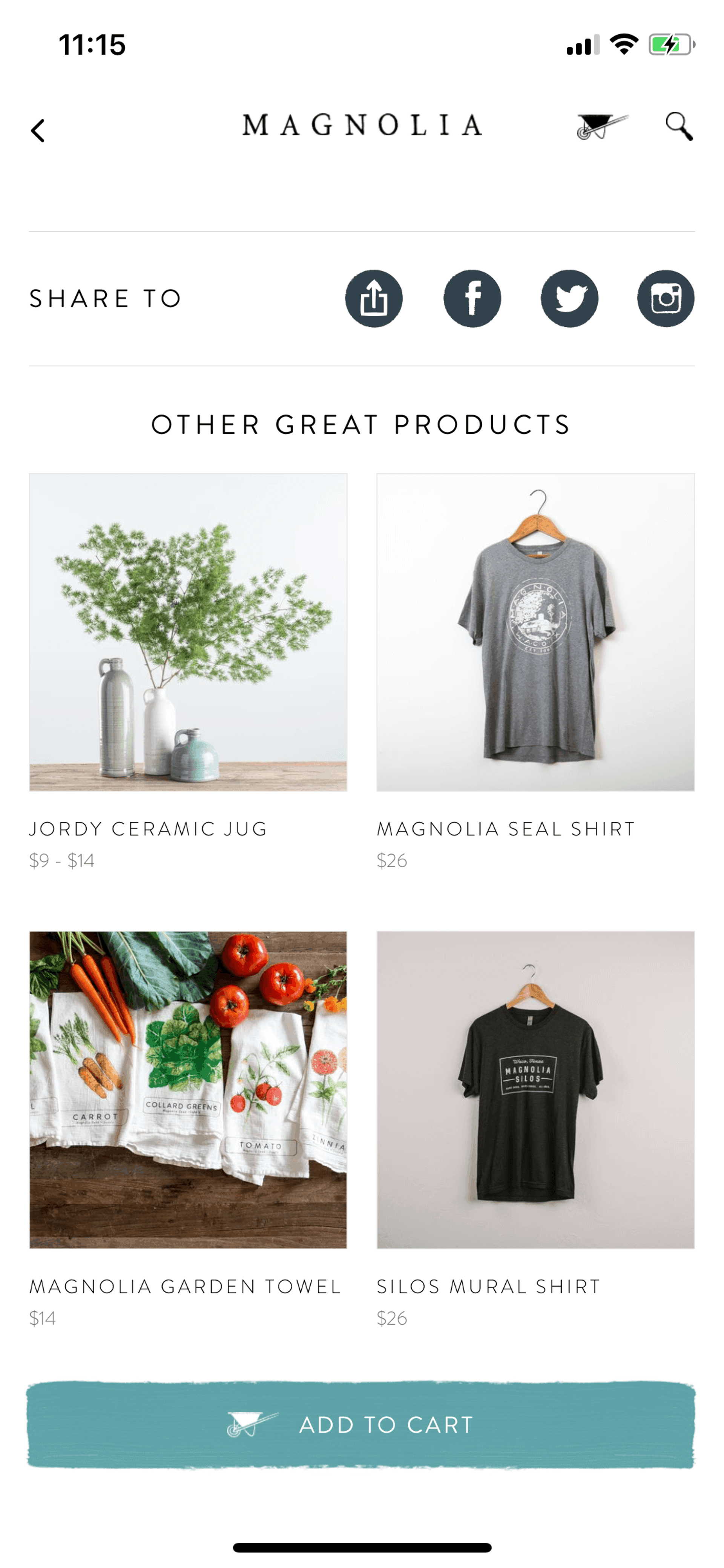 Magnolia Market iOS Shopping interface screenshot 13