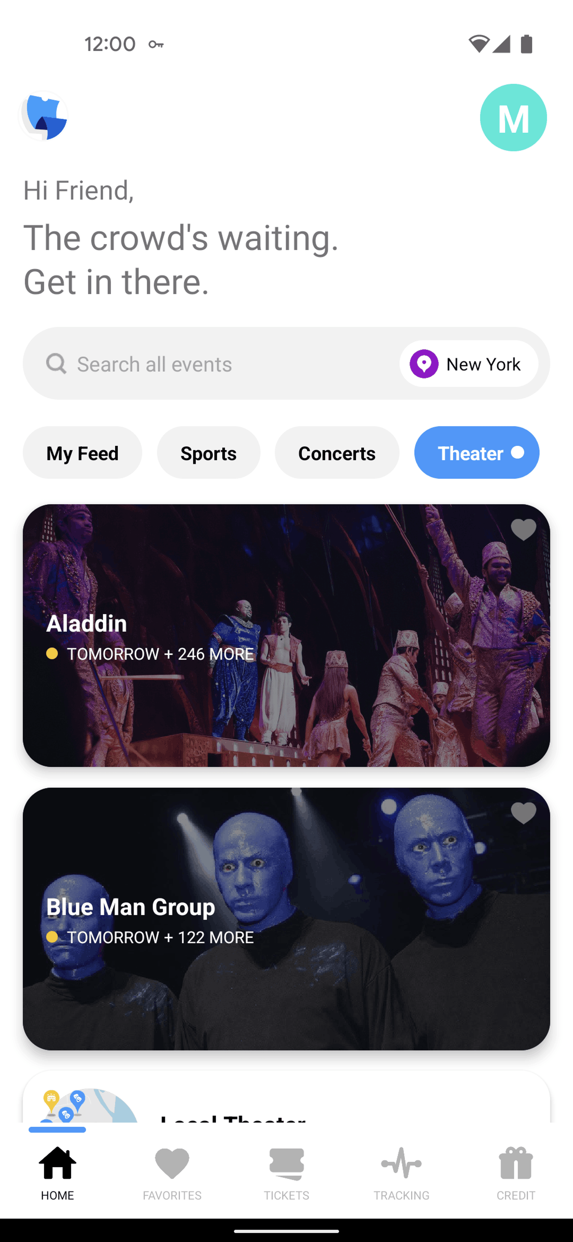 TickPick Android Entertainment interface screenshot 4