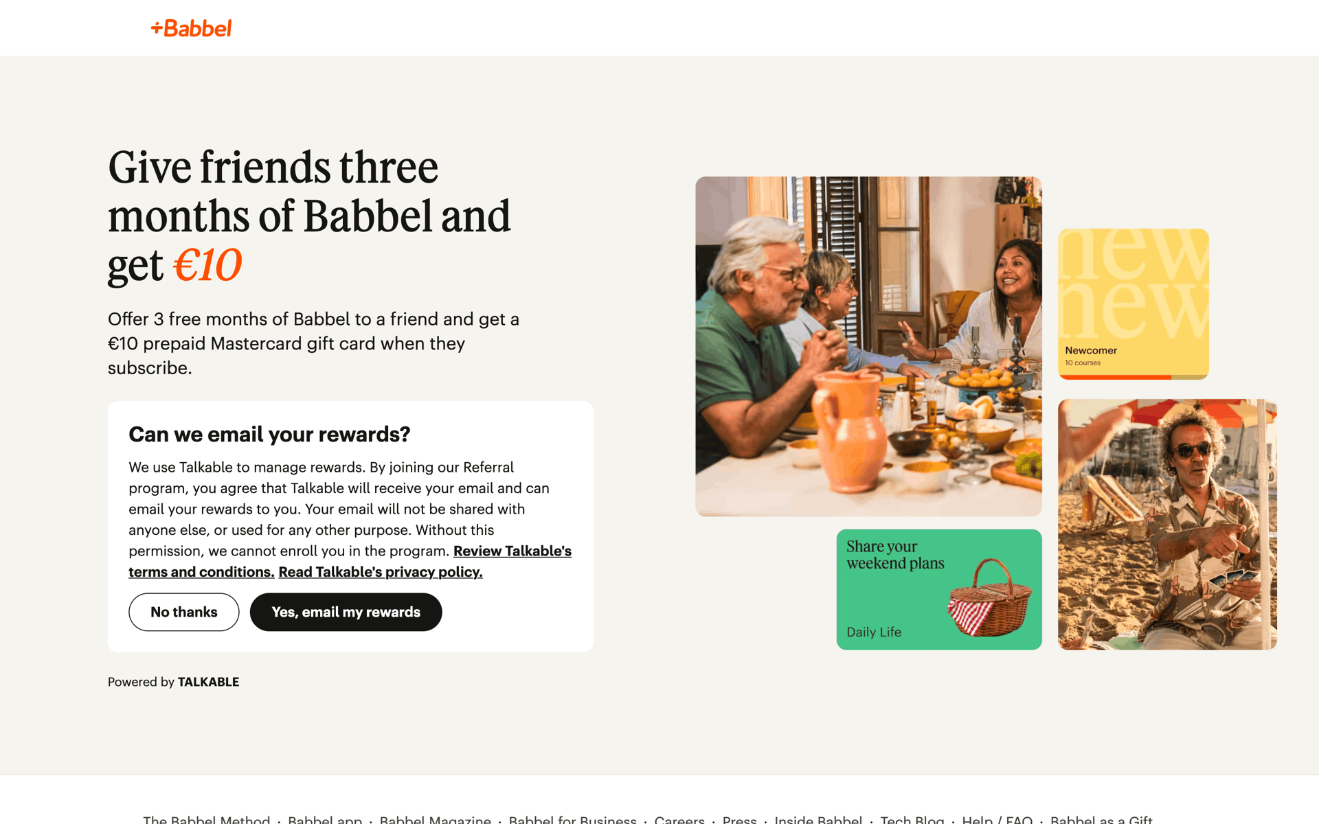 Babbel Web Education interface screenshot 17