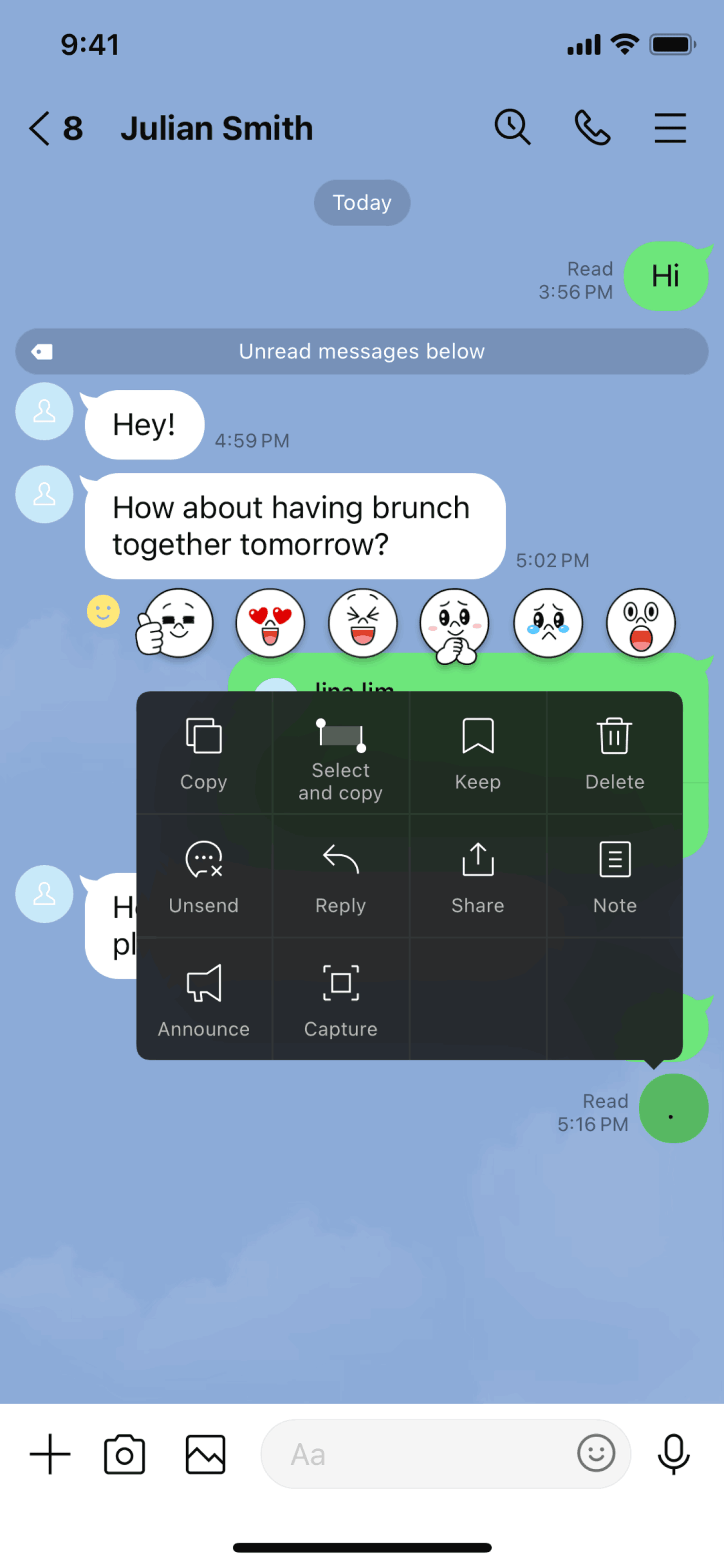 LINE iOS Social Networking interface screenshot 11