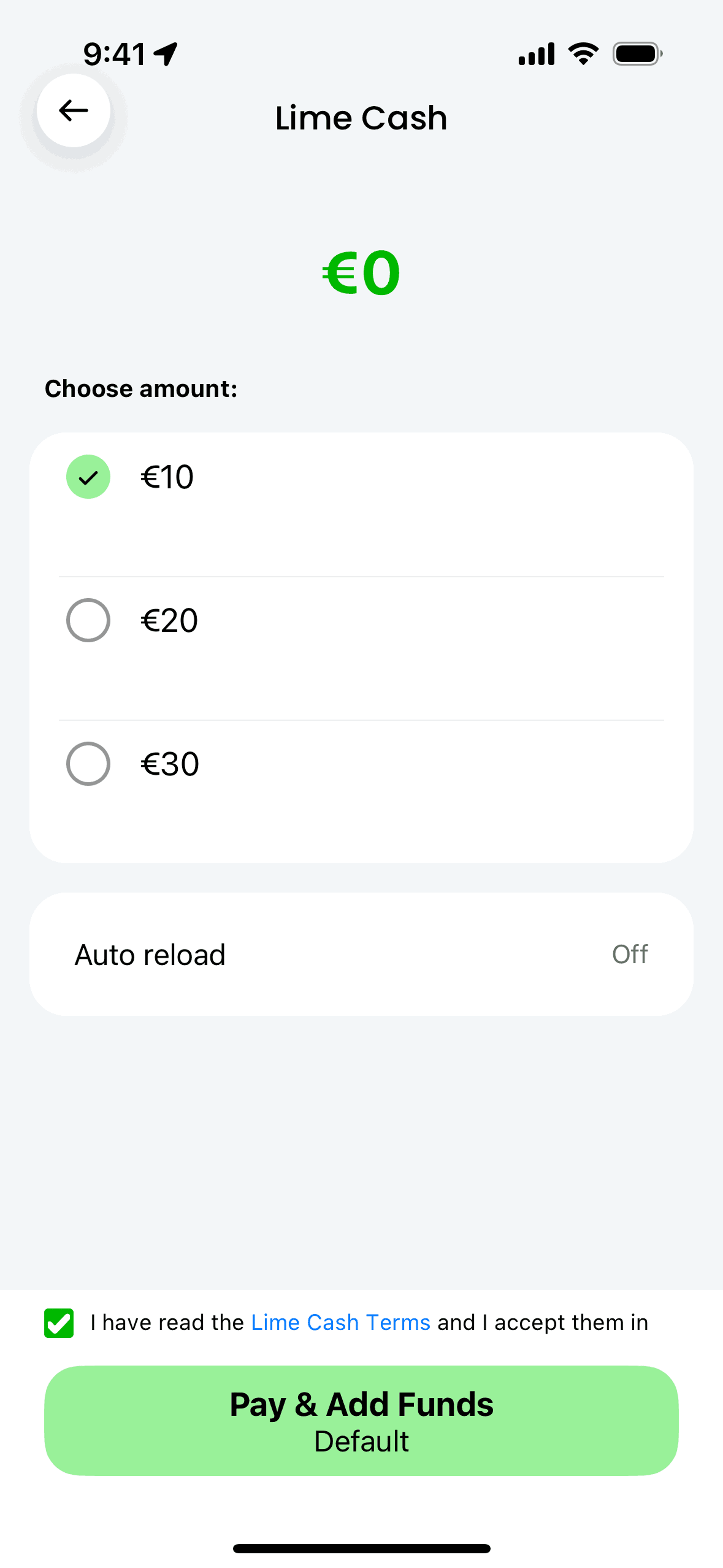 Lime iOS Travel & Transportation interface screenshot 4