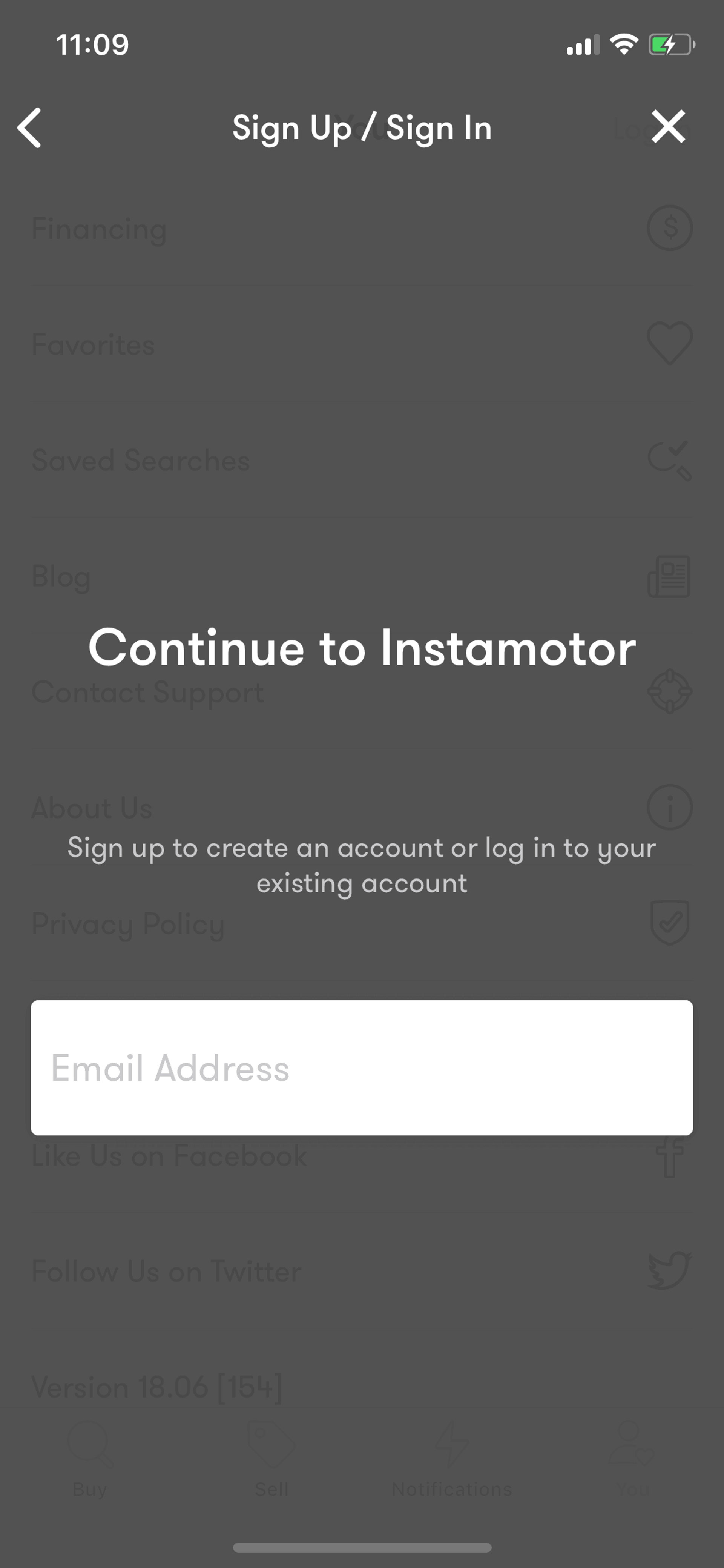 Instamotor iOS Shopping interface screenshot 19