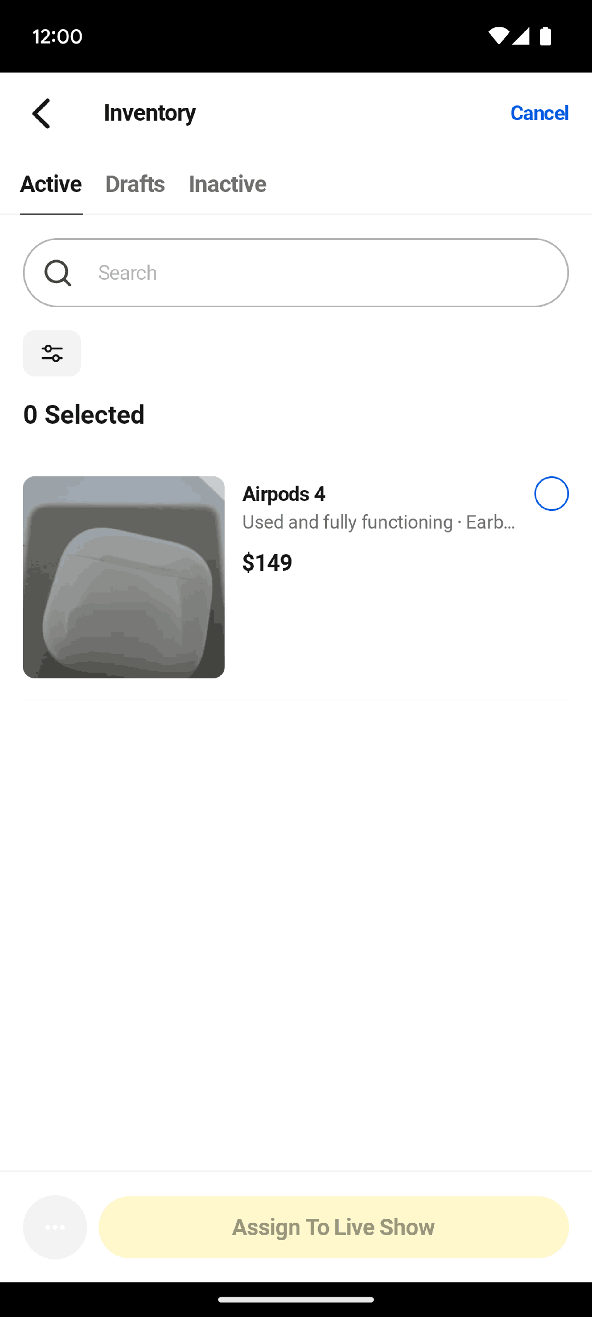 Whatnot Android Shopping interface screenshot 14