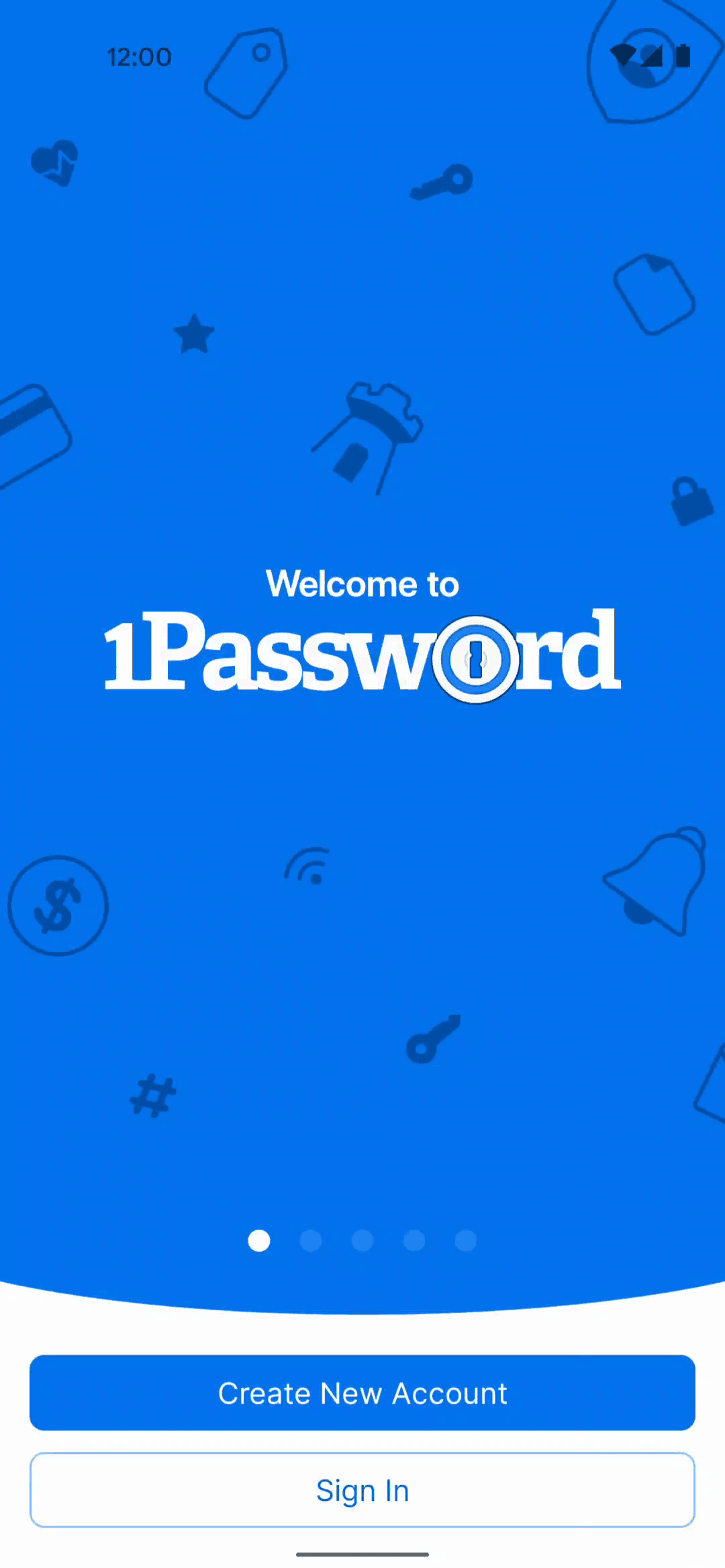 1Password Android Productivity interface screenshot 1