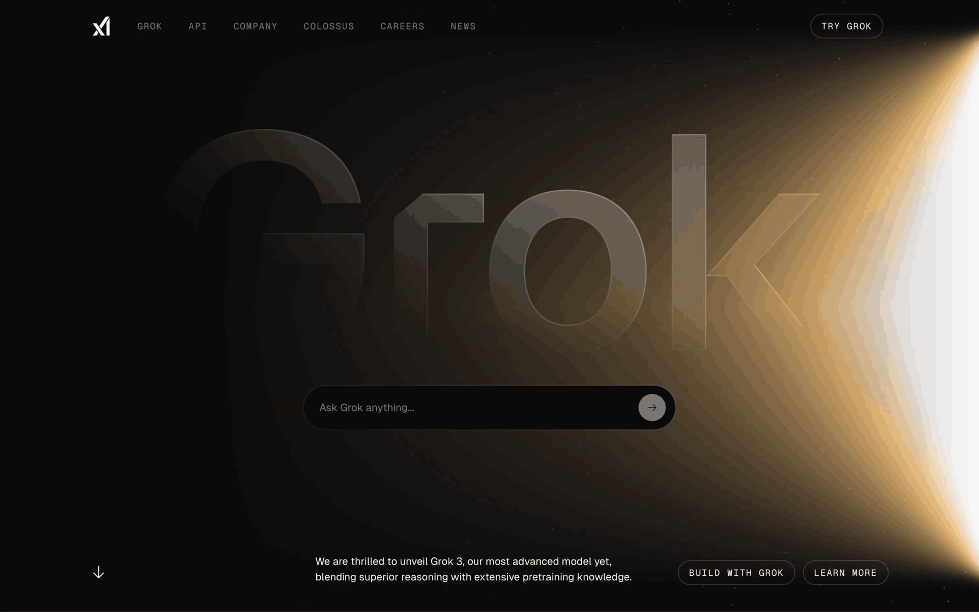 Grok Web AI interface screenshot 1