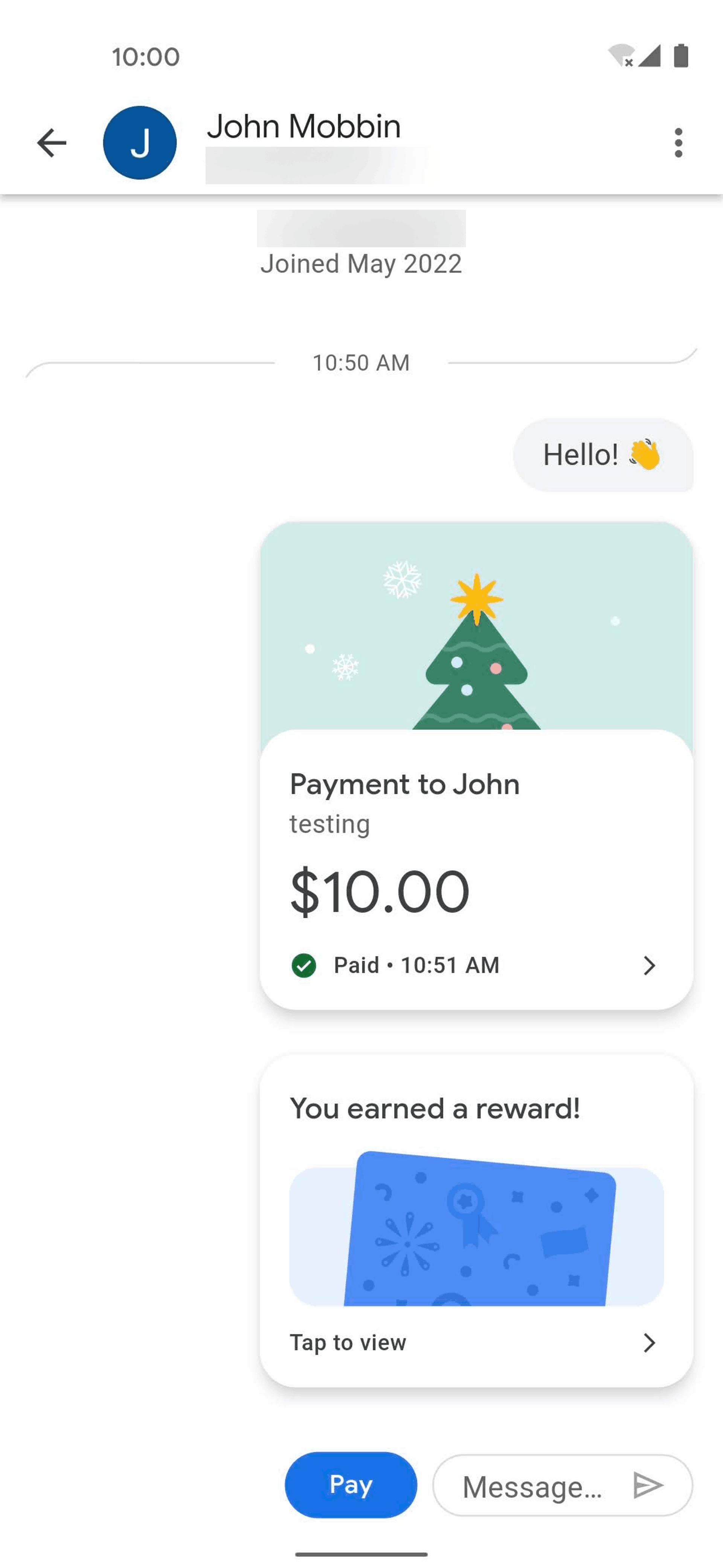 Google Pay Android Finance interface screenshot 3