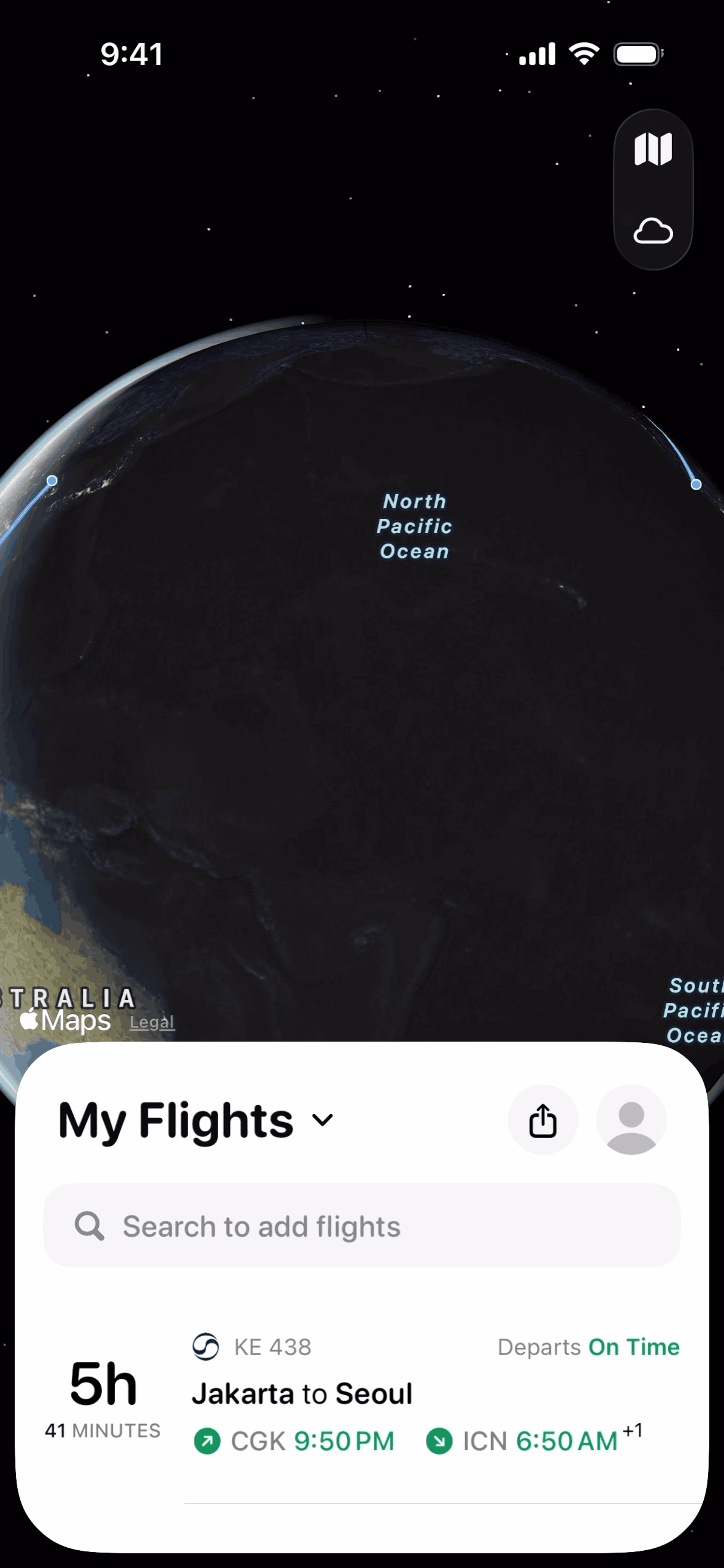 Flighty iOS Travel & Transportation interface screenshot 13