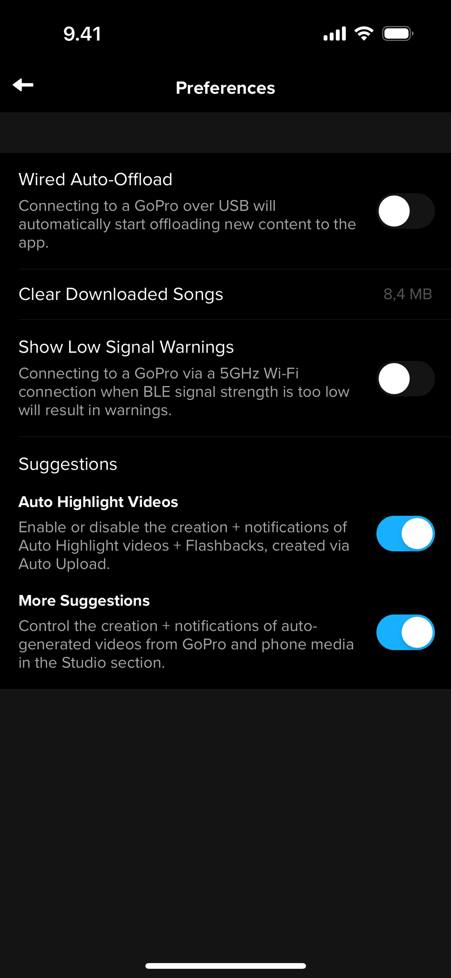 GoPro Quik iOS Photo & Video interface screenshot 16