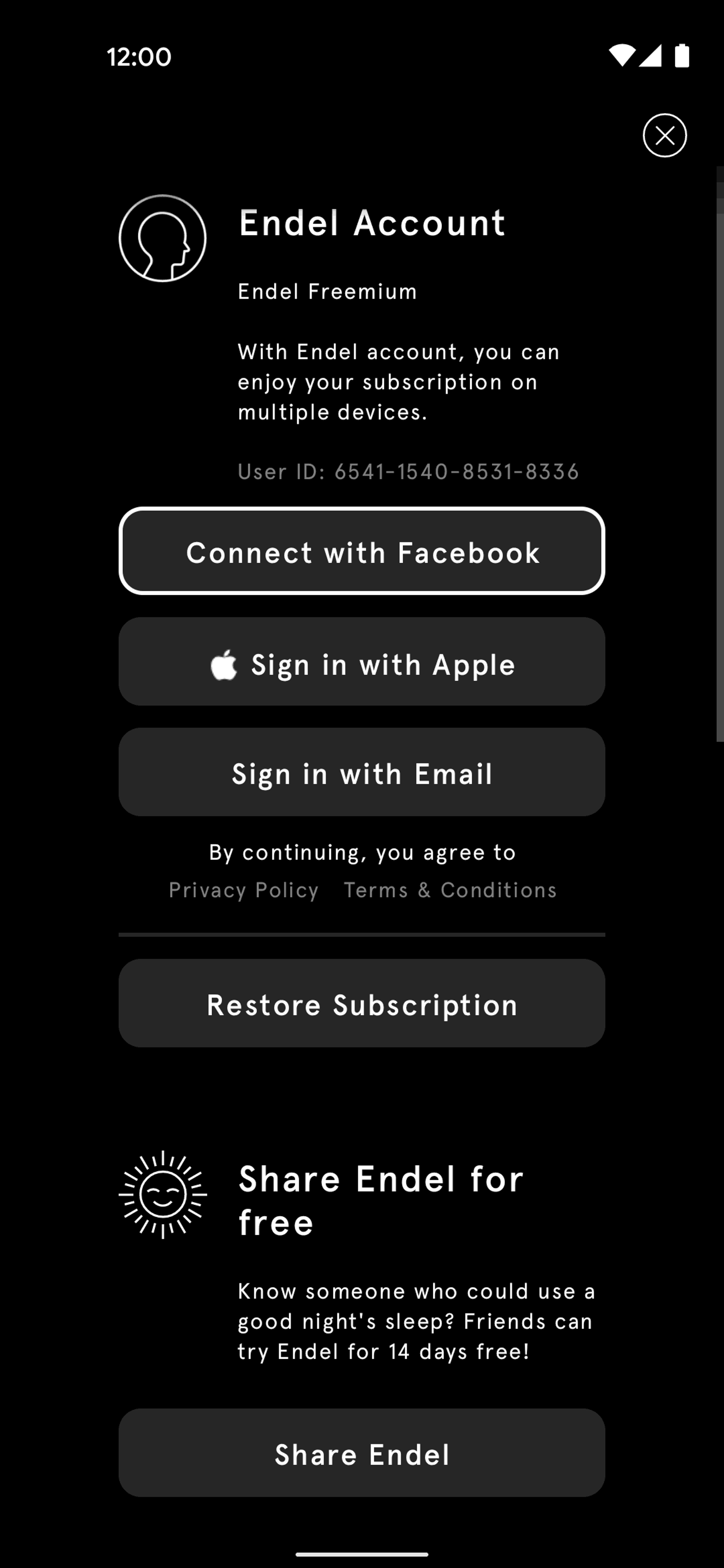 Endel Android Health & Fitness interface screenshot 9