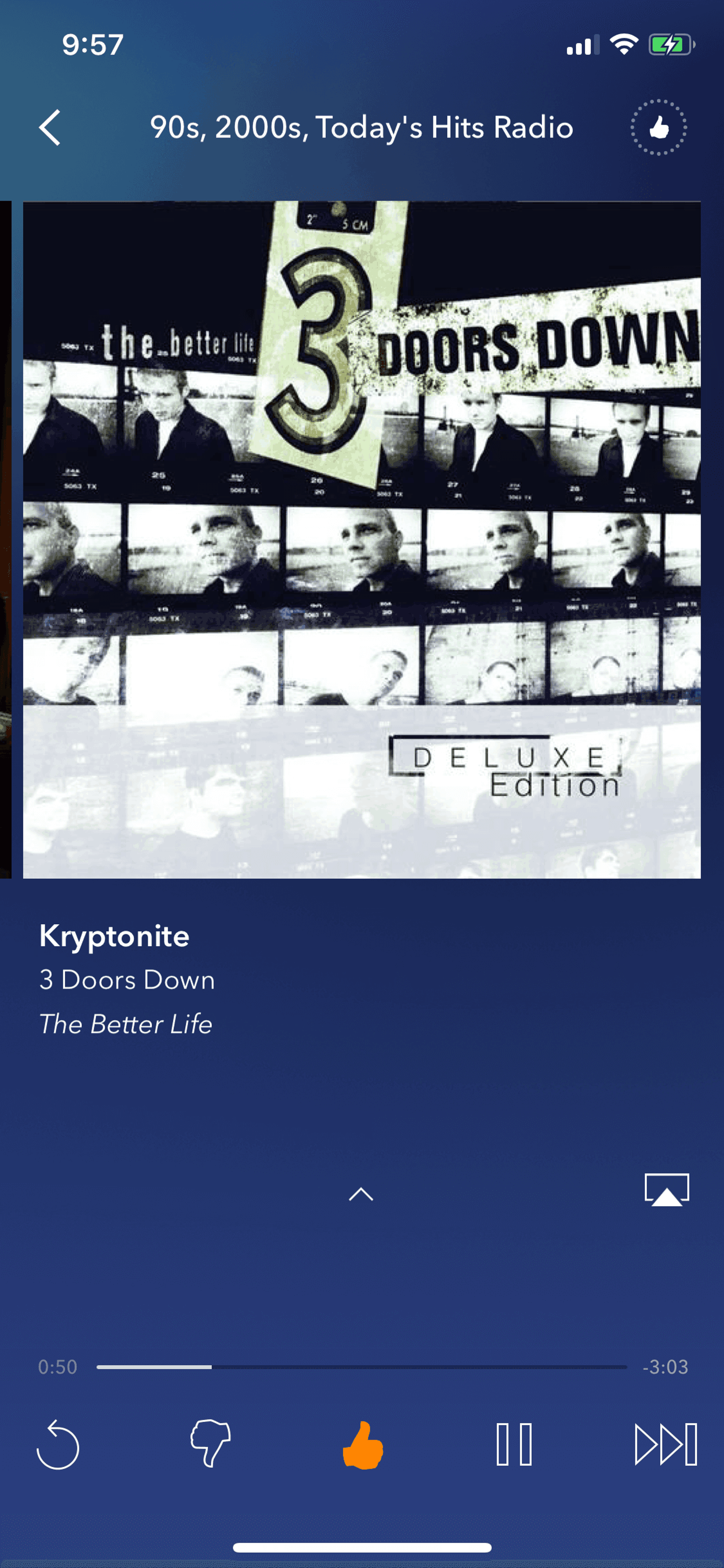 Pandora iOS Music & Audio interface screenshot 17