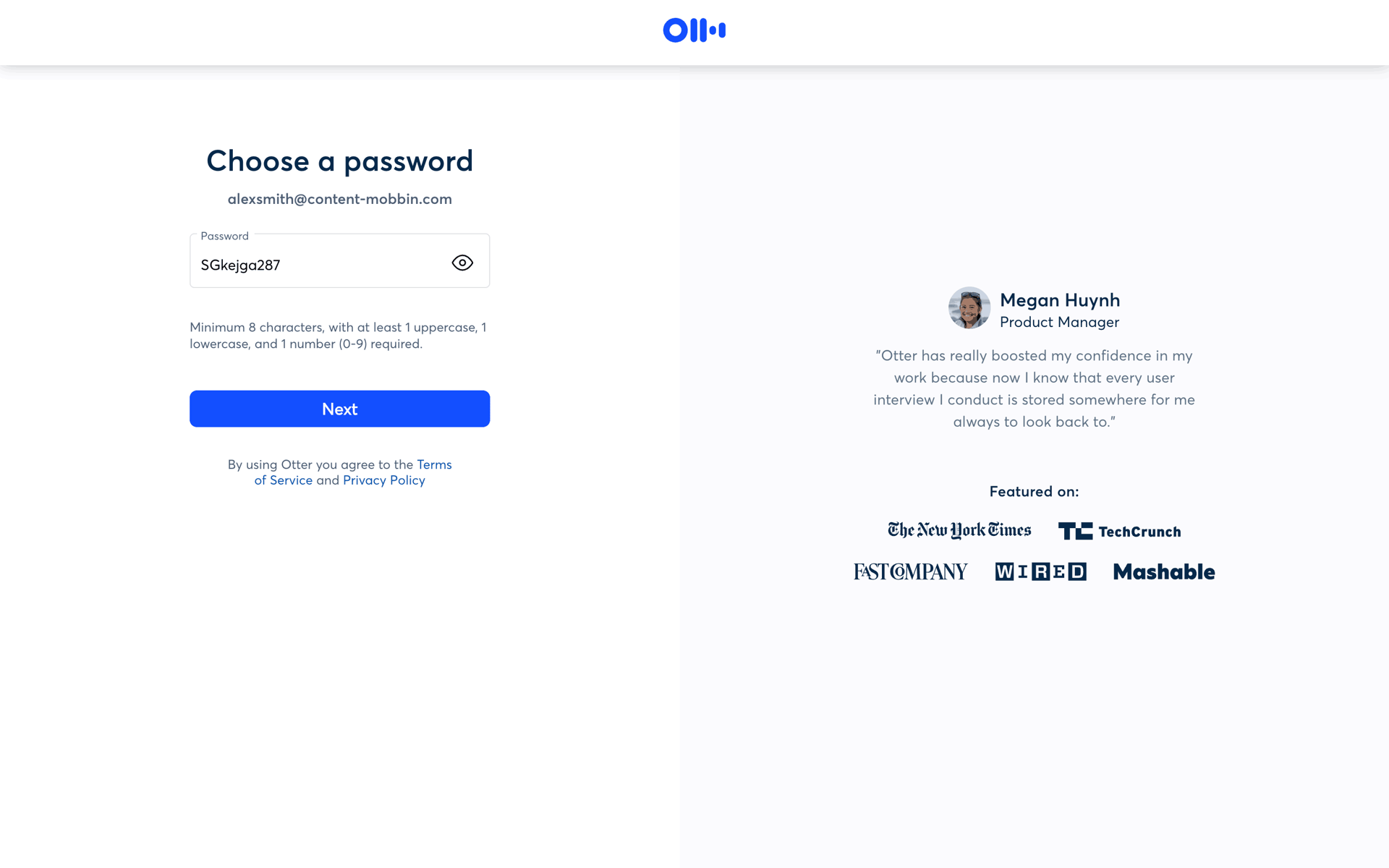 Otter.ai Web AI interface screenshot 7