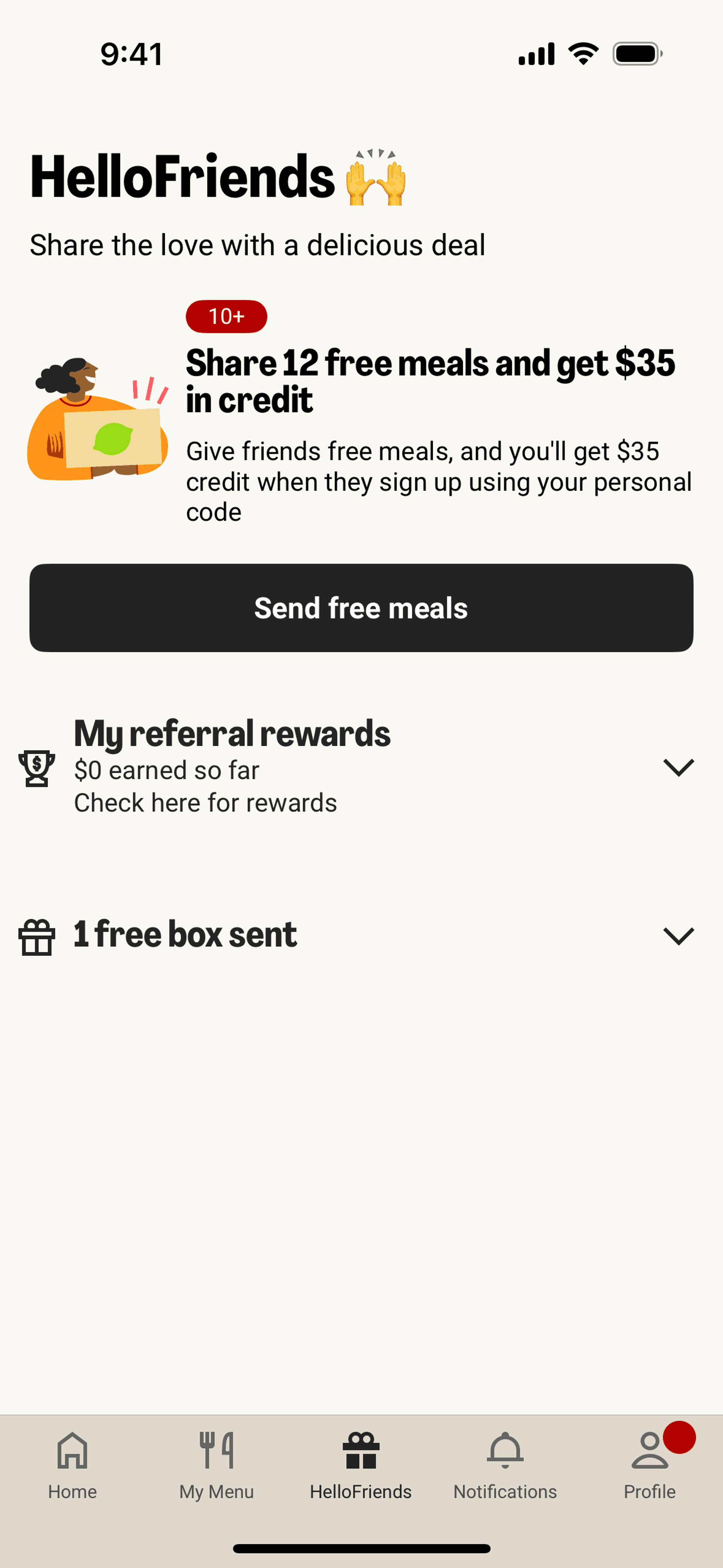 HelloFresh iOS Food & Drink interface screenshot 6