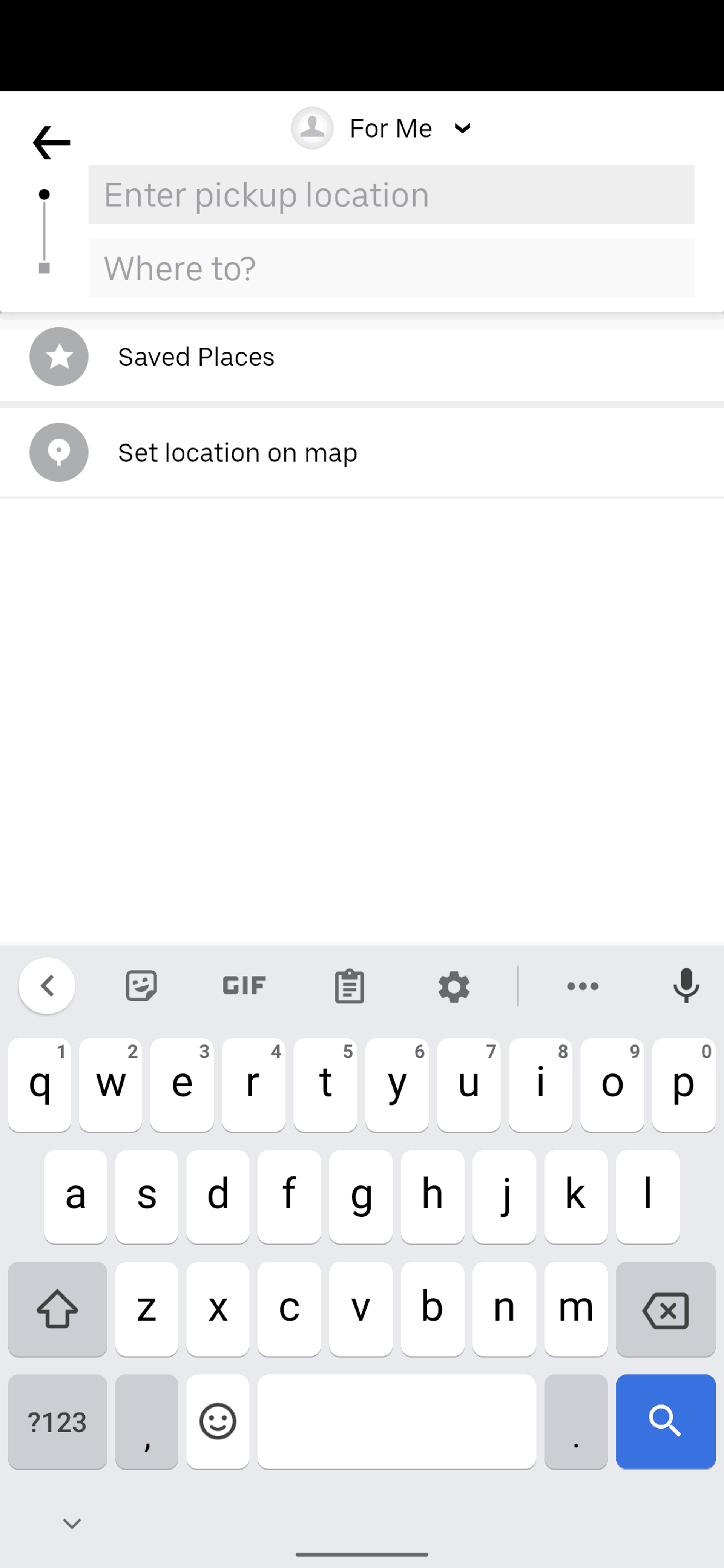 Uber Android Travel & Transportation interface screenshot 9