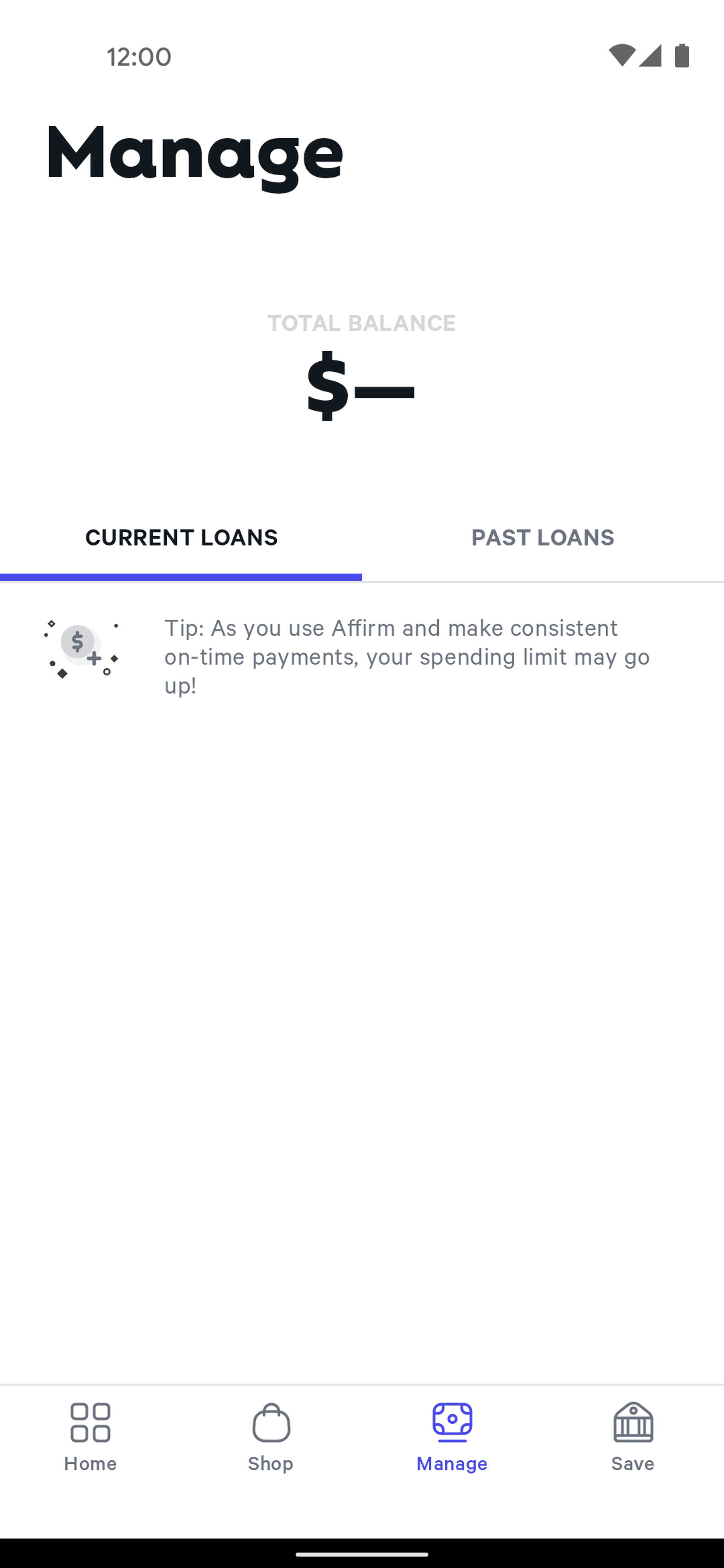 Affirm Android Finance interface screenshot 4