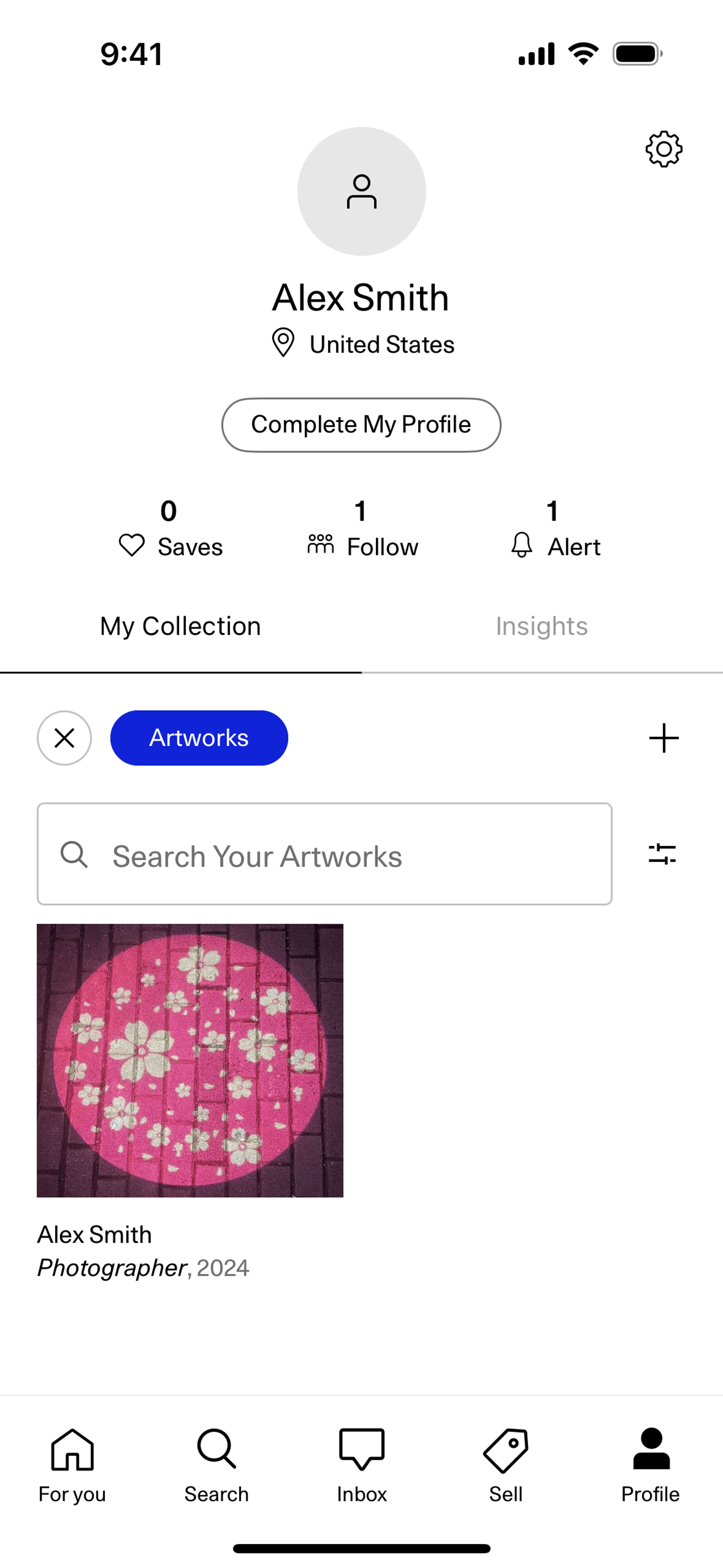 Artsy iOS Shopping interface screenshot 20