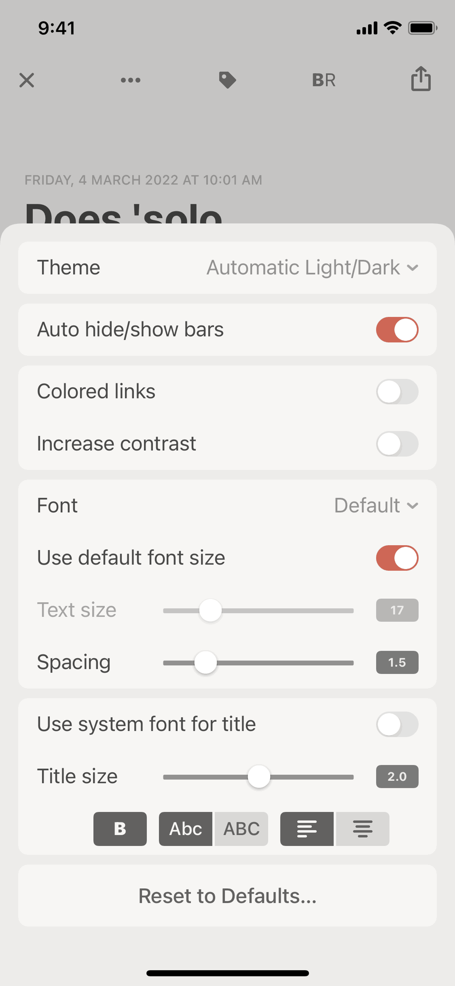 Reeder 5 iOS News interface screenshot 10