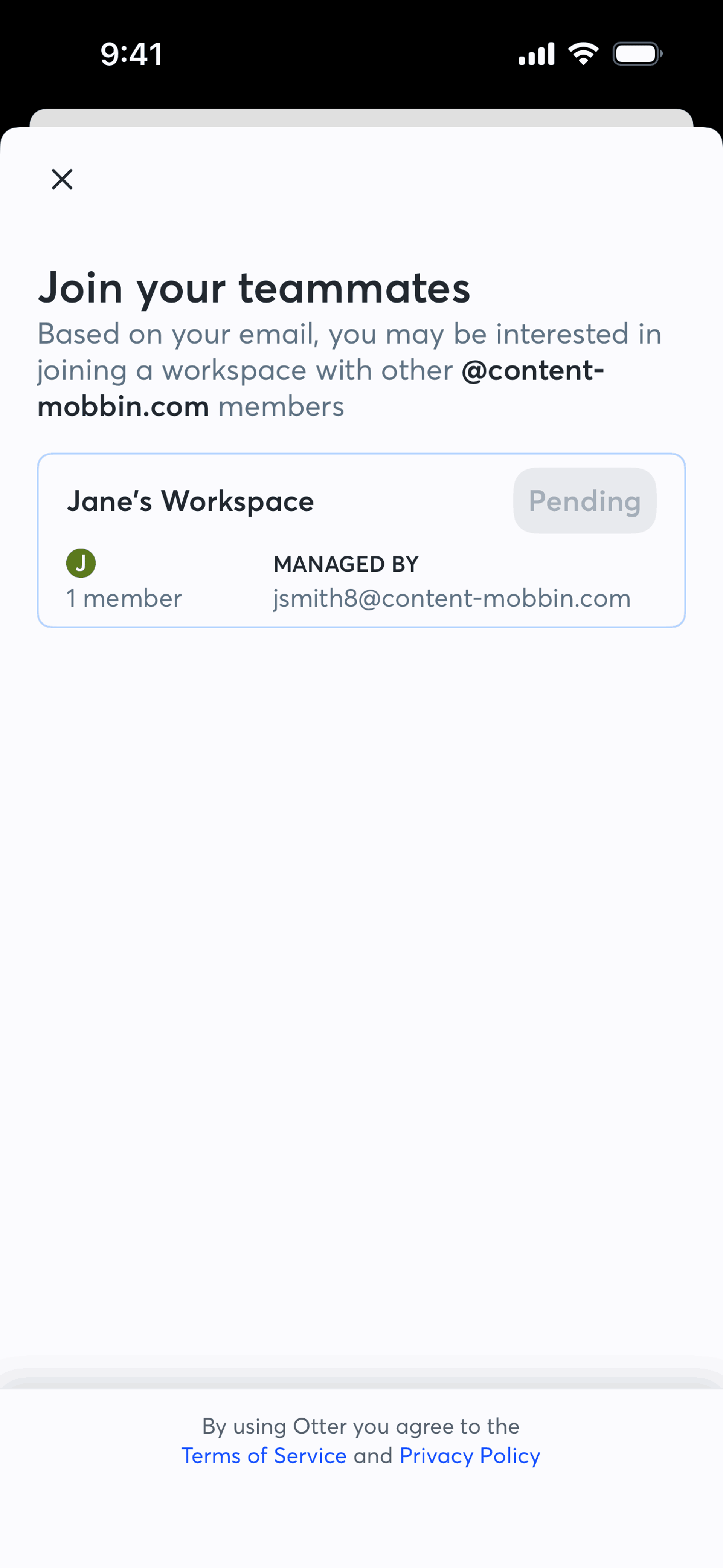 Otter.ai iOS AI interface screenshot 4