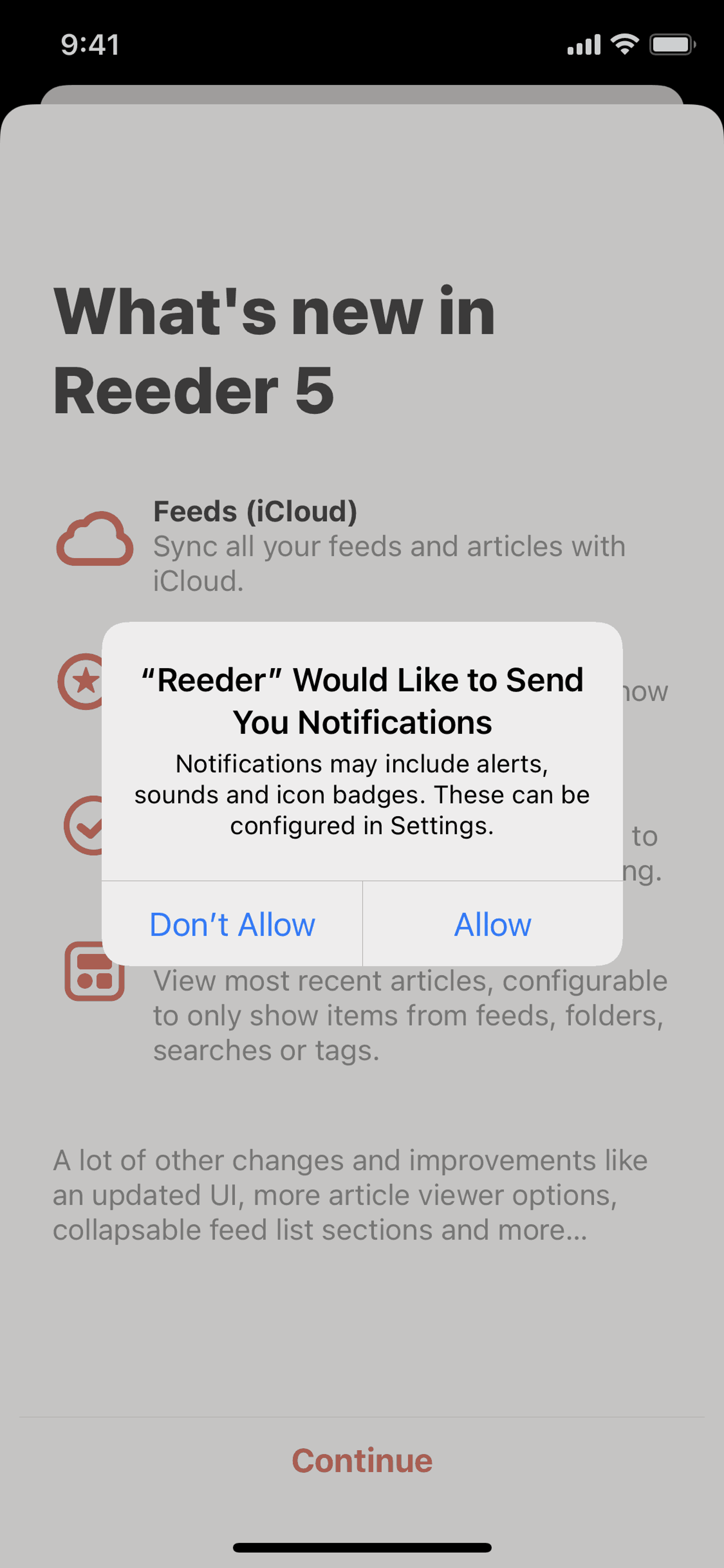 Reeder 5 iOS News interface screenshot 2