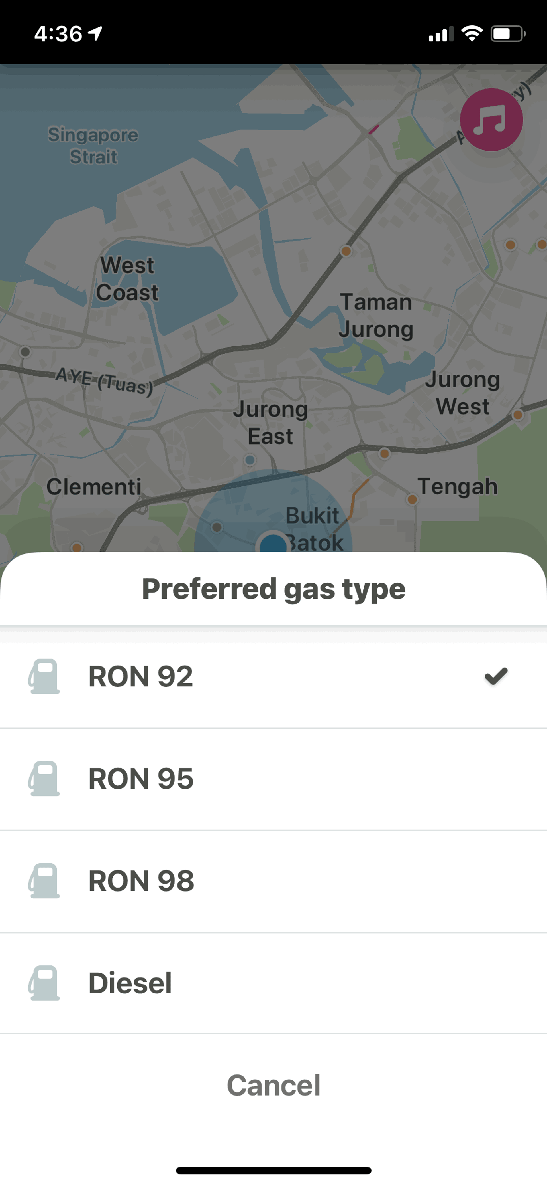 Waze iOS Maps & Navigation interface screenshot 15
