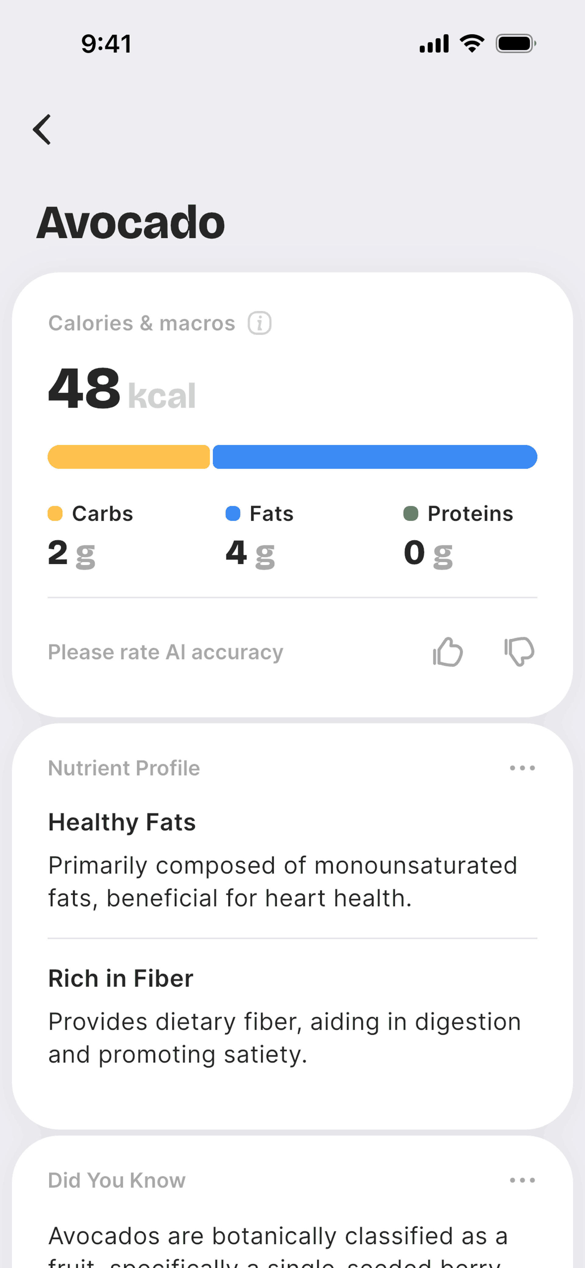 BitePal iOS Health & Fitness interface screenshot 14