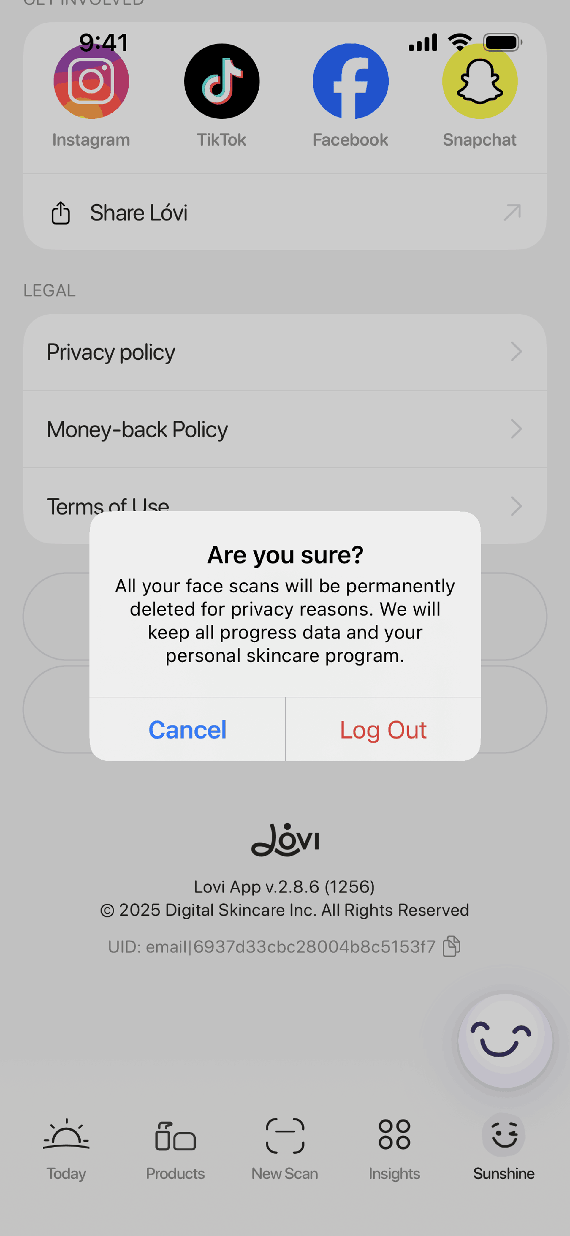 Lovi iOS AI interface screenshot 7