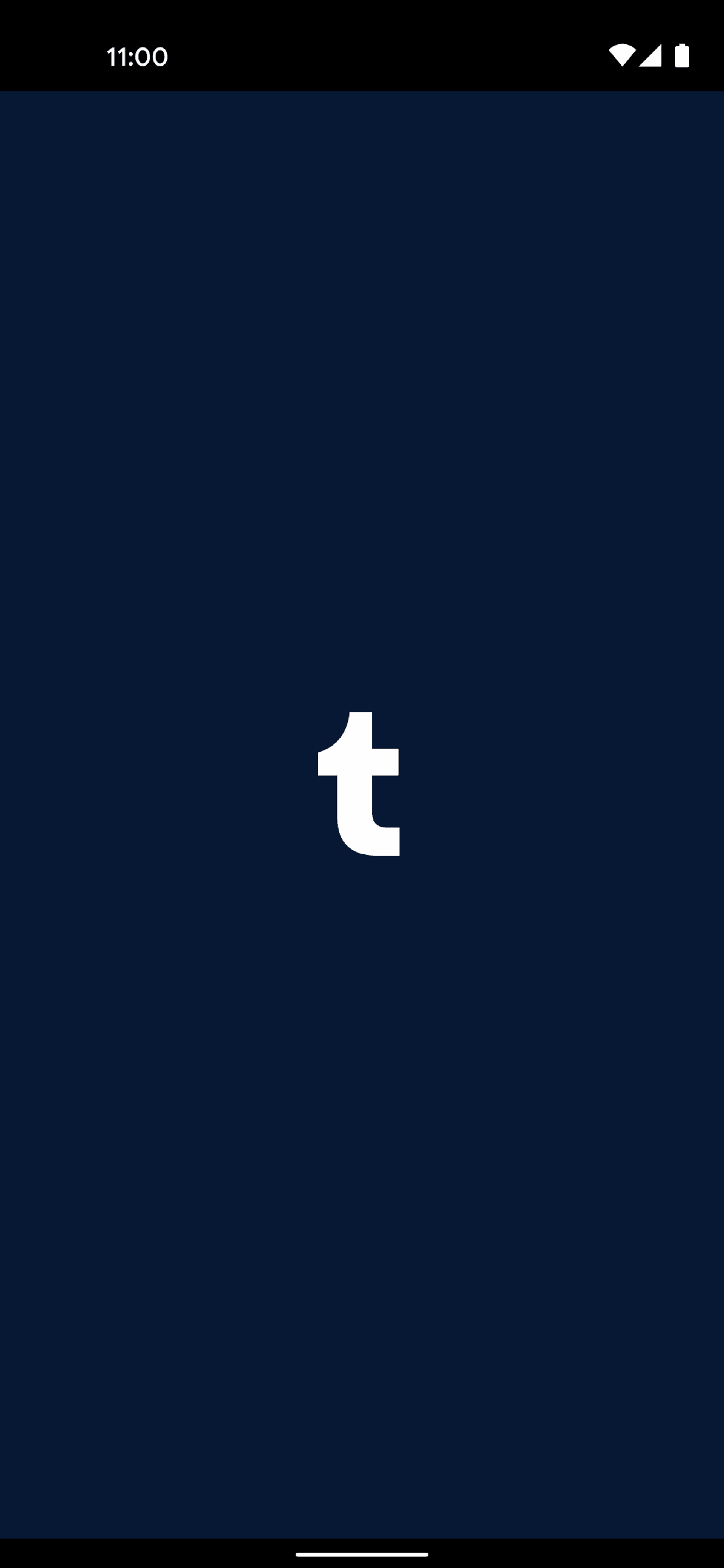 Tumblr Android Social Networking interface screenshot 1