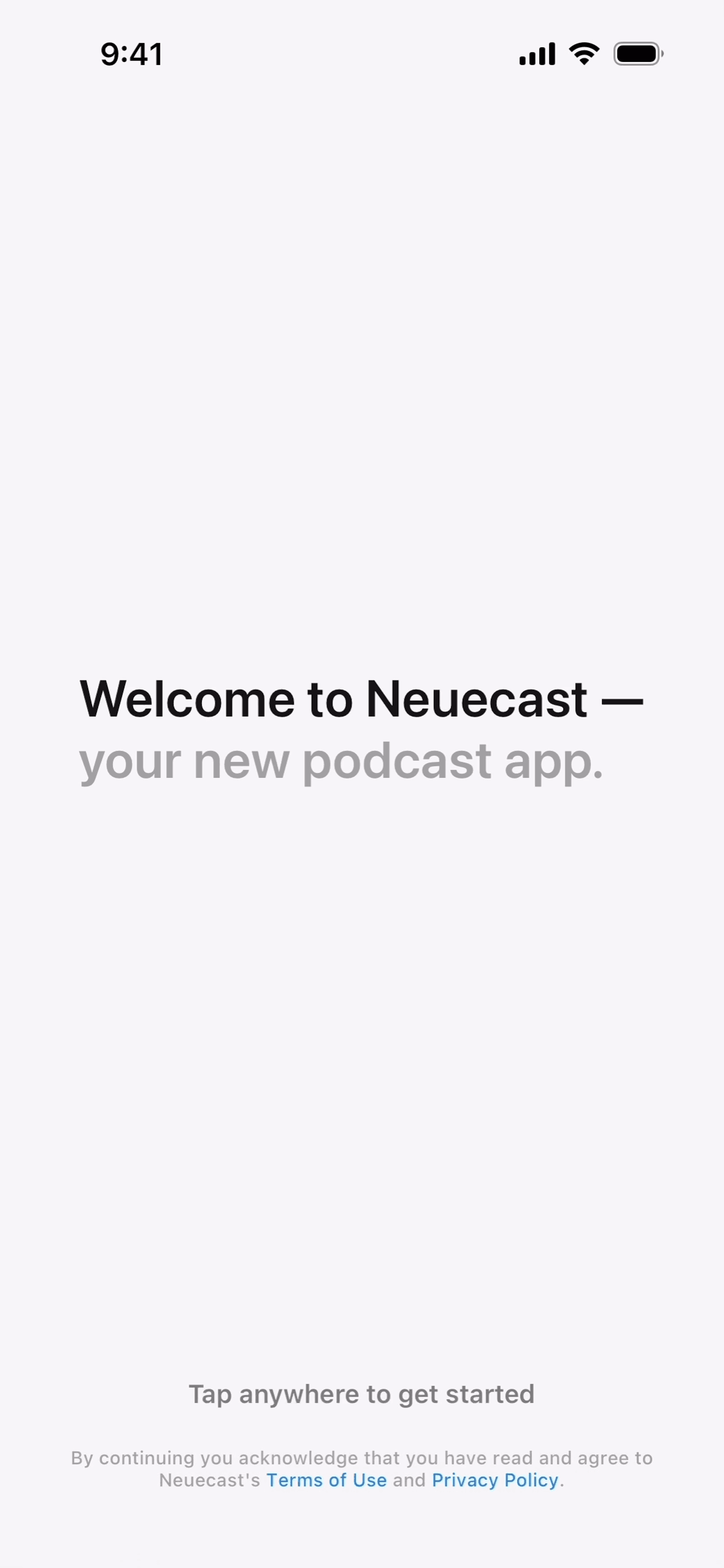 Neuecast iOS News interface screenshot 2
