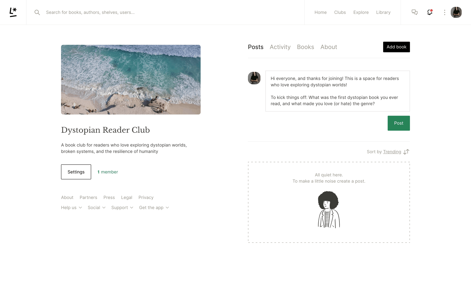 Literal Web Lifestyle interface screenshot 5