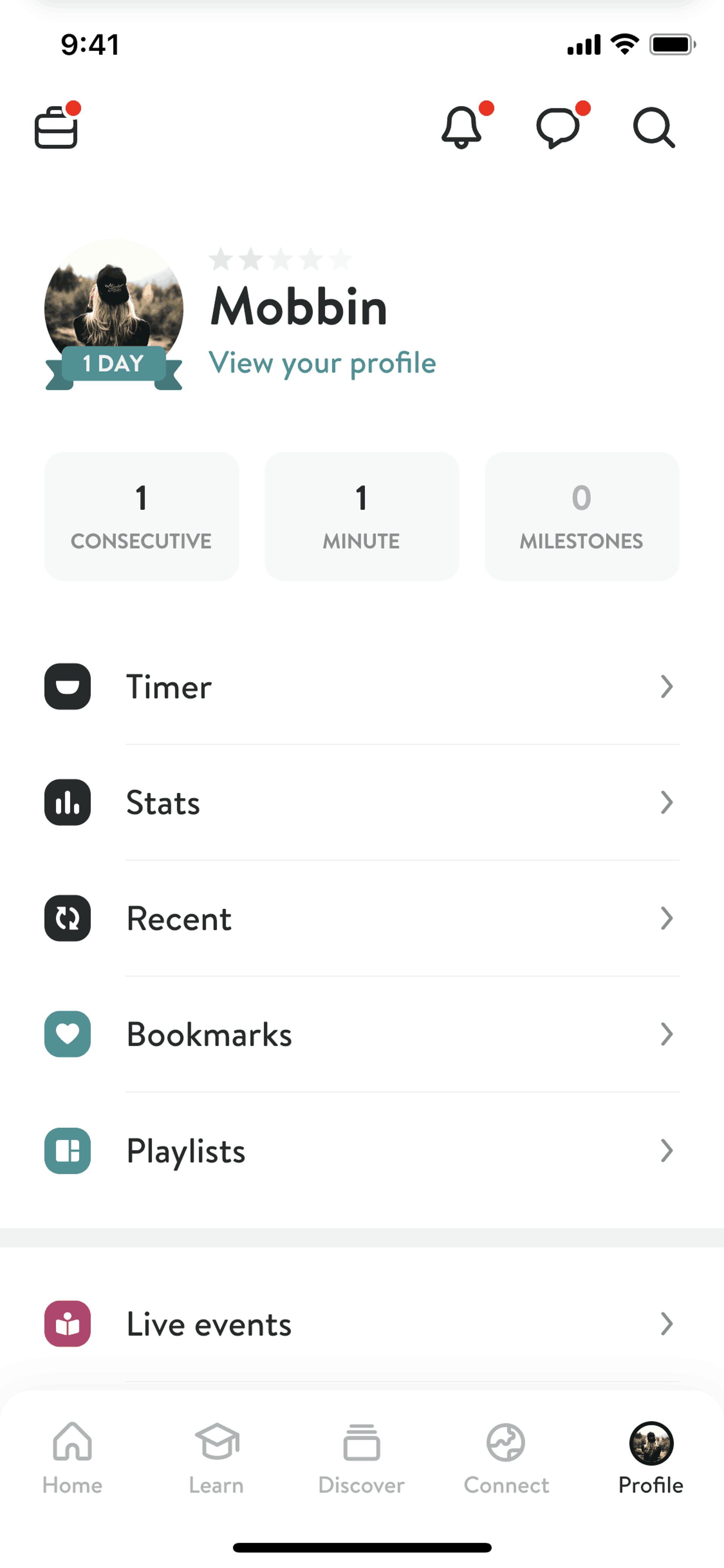 Insight Timer iOS Health & Fitness interface screenshot 8