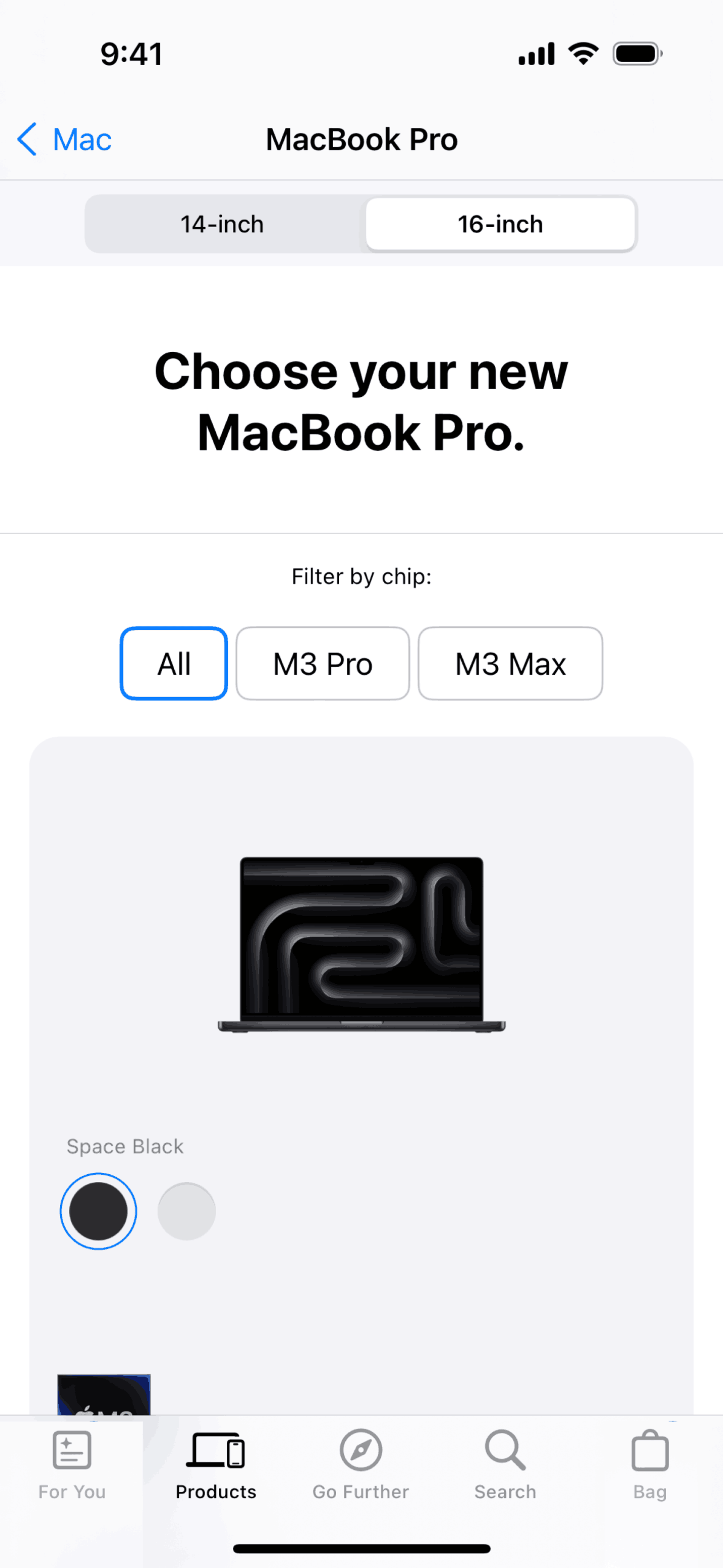 Apple Store iOS Shopping interface screenshot 12
