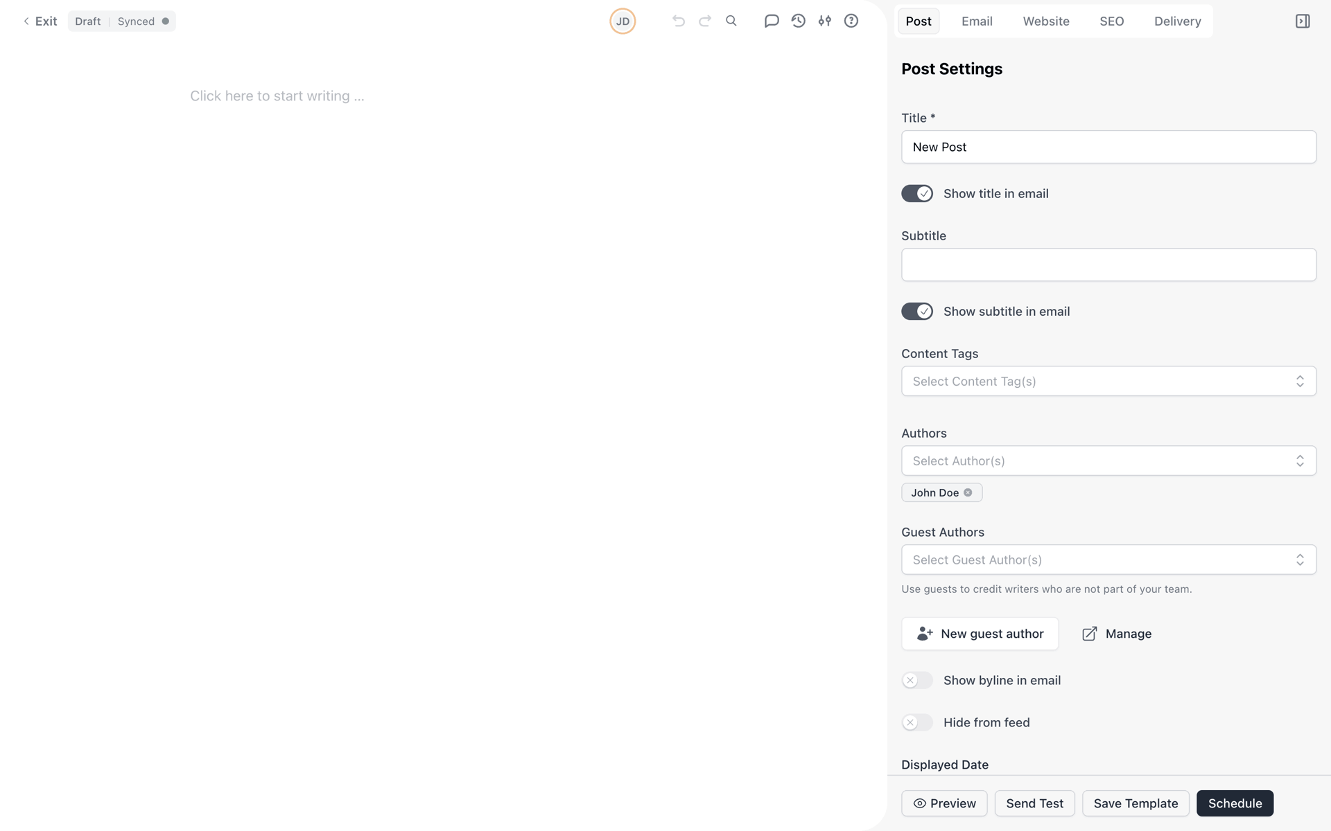beehiiv Web Business interface screenshot 6