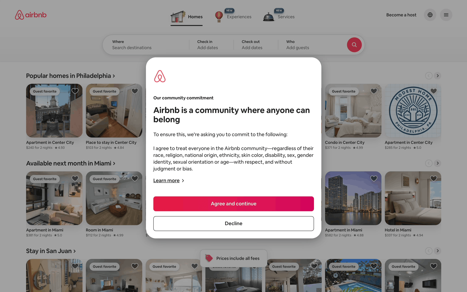 Onboarding on Airbnb (web) screen 15