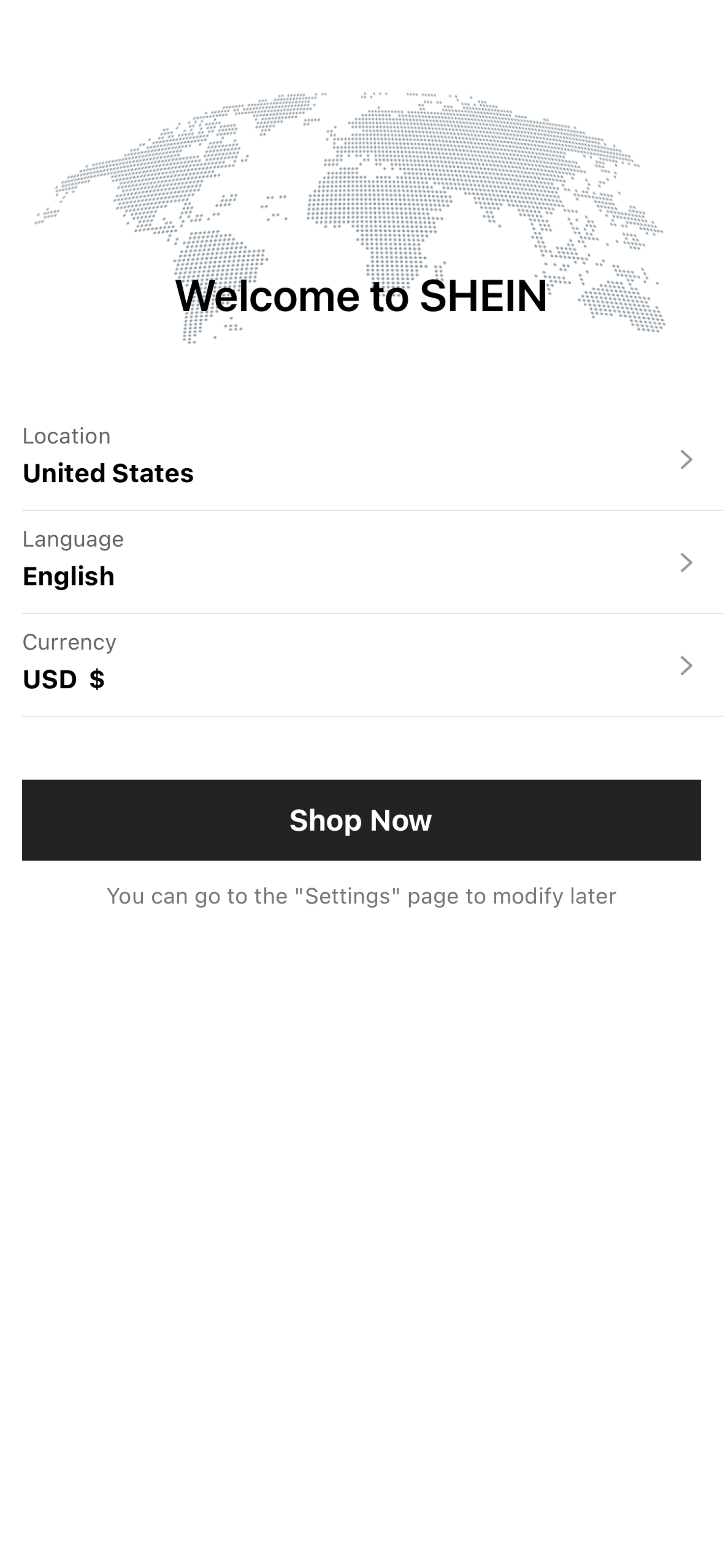 SHEIN iOS Shopping interface screenshot 5