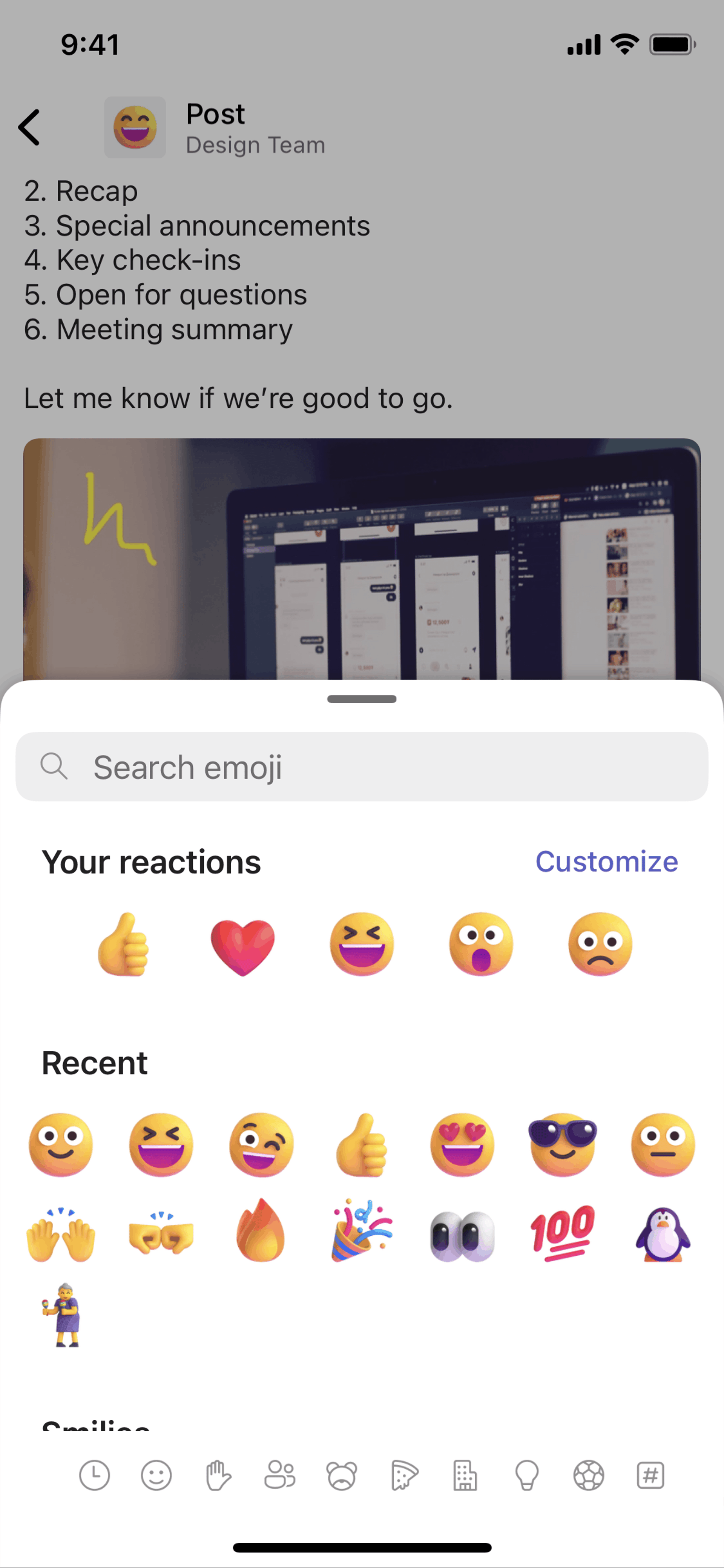 Microsoft Teams iOS Business interface screenshot 6