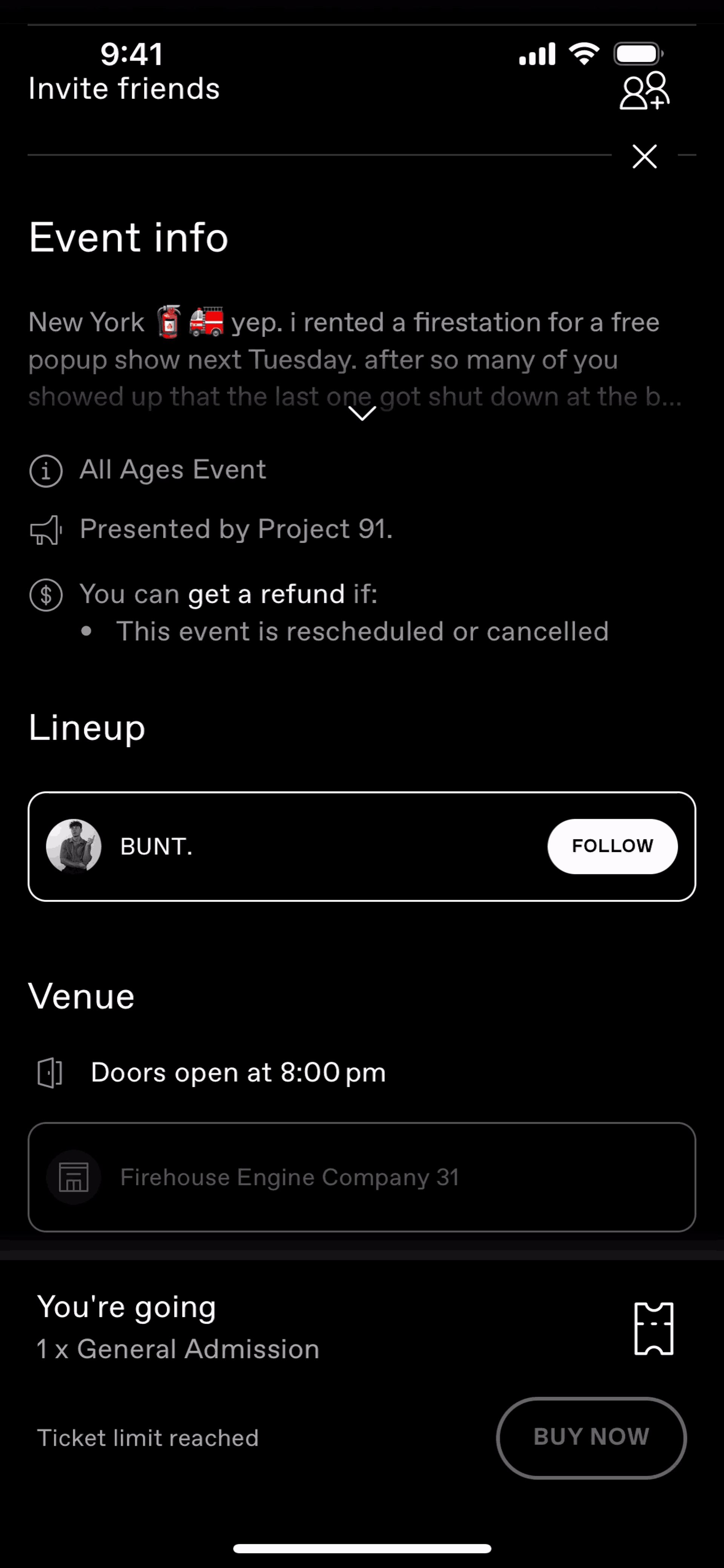 DICE iOS Entertainment interface screenshot 10