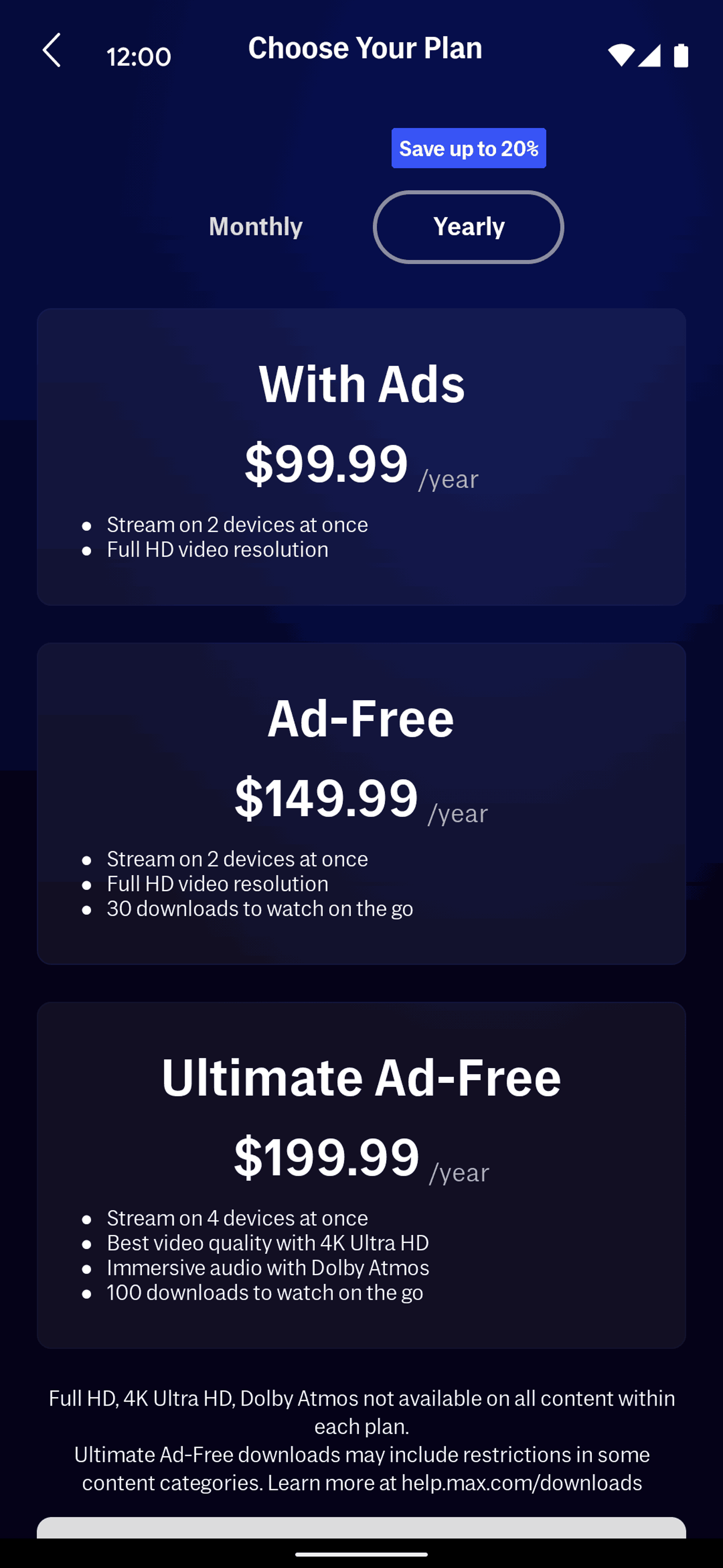 Max Android Entertainment interface screenshot 4