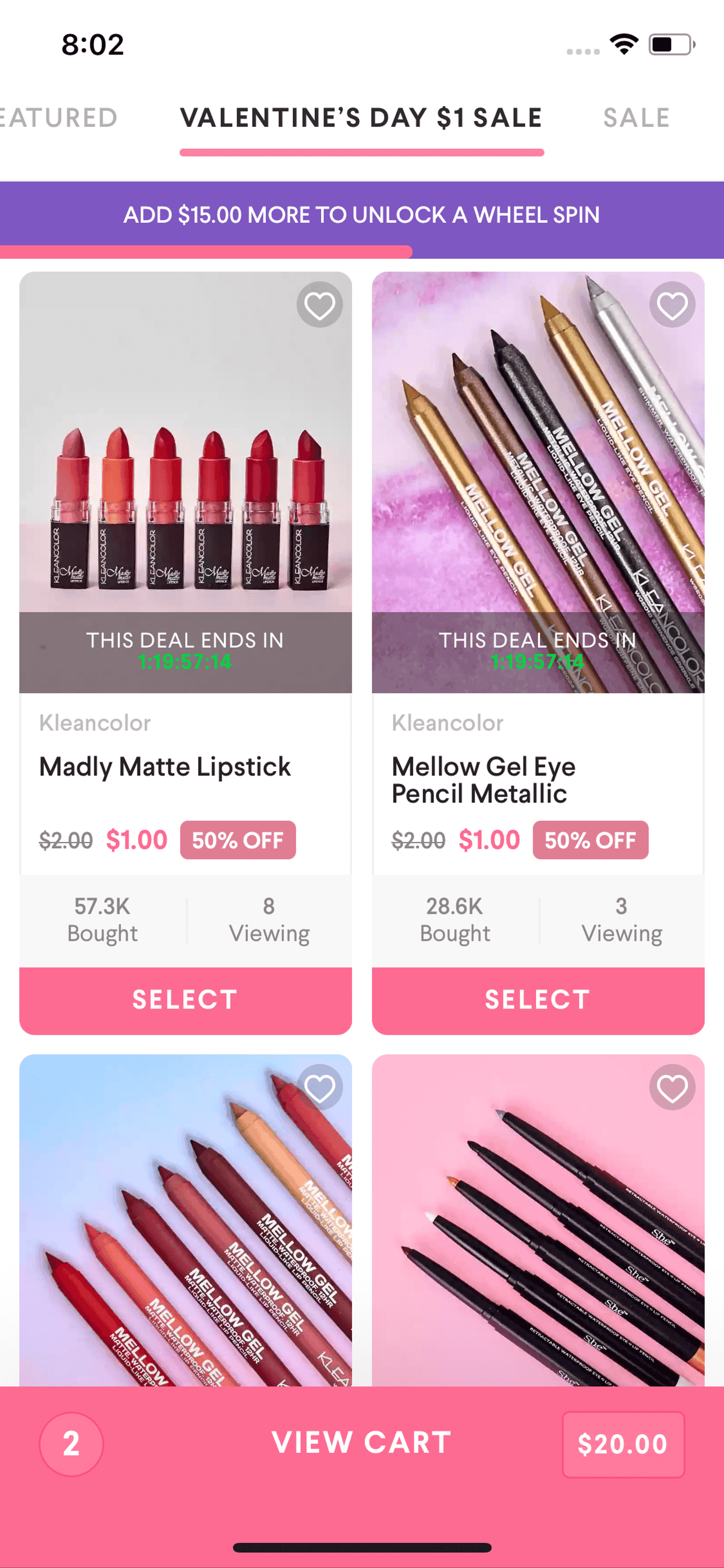 Hush iOS Shopping interface screenshot 10