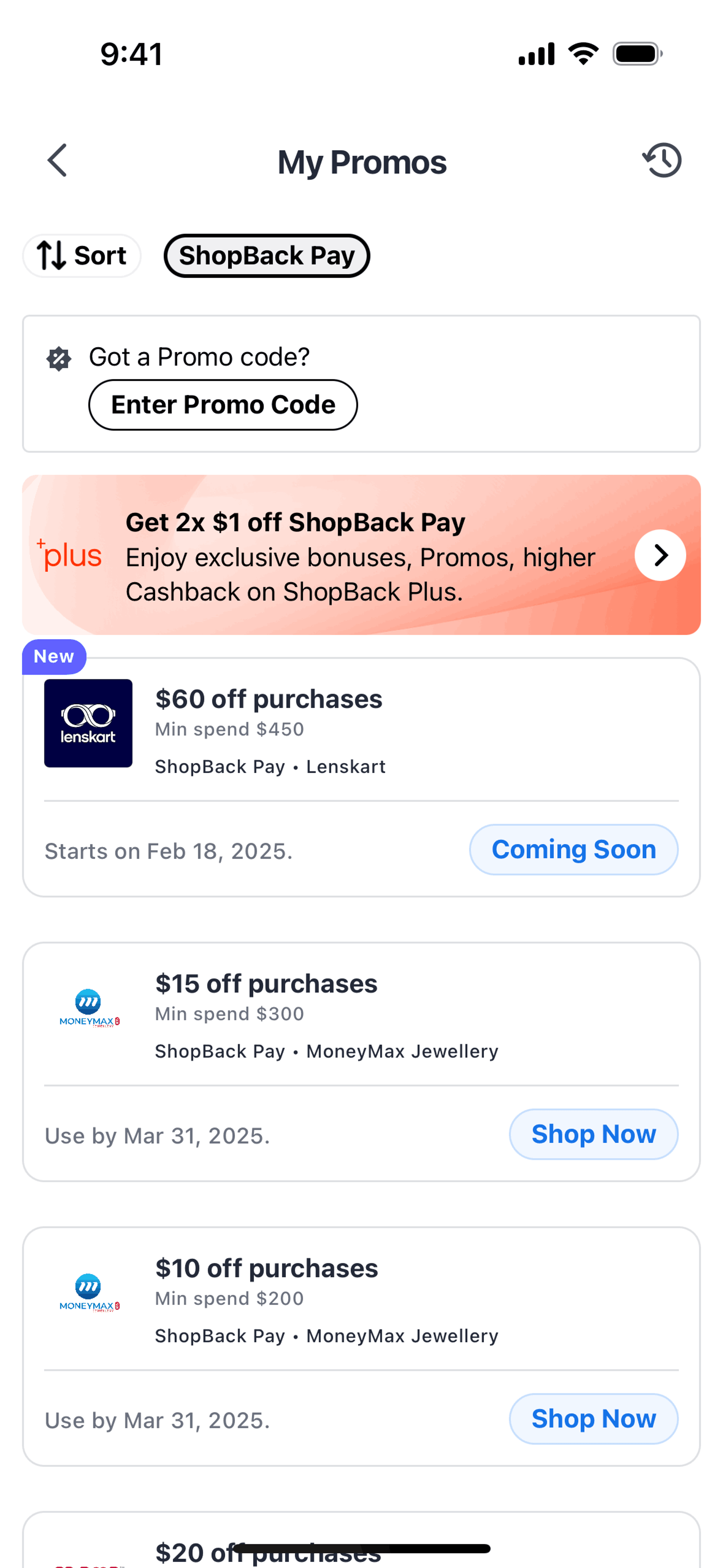 ShopBack iOS Shopping interface screenshot 7