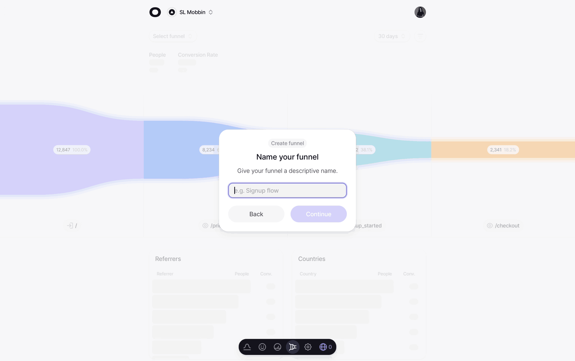 Visitors Web Business interface screenshot 22